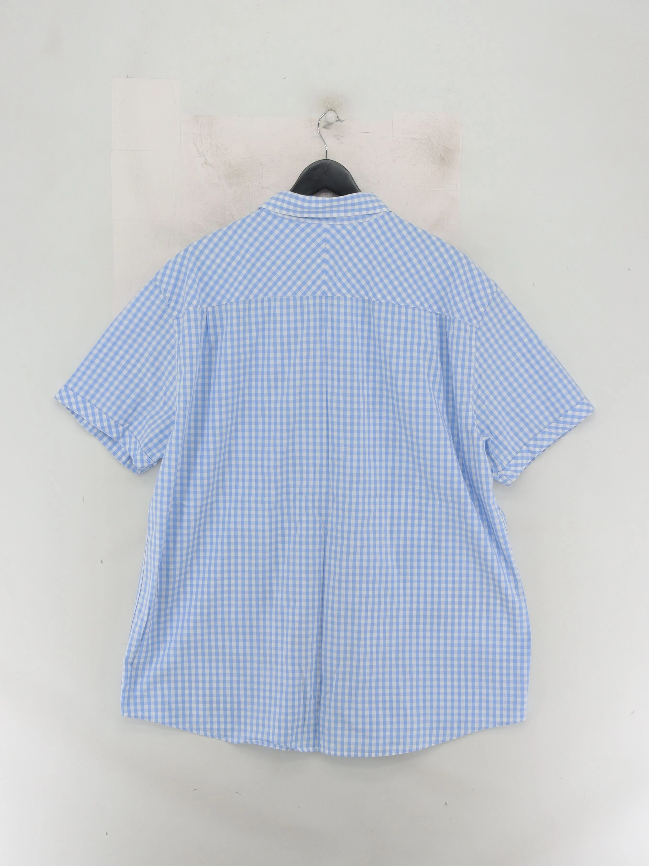 Jeff Banks Men's Shirt XXL Blue Checkered 100% Cotton Basic - Image 2