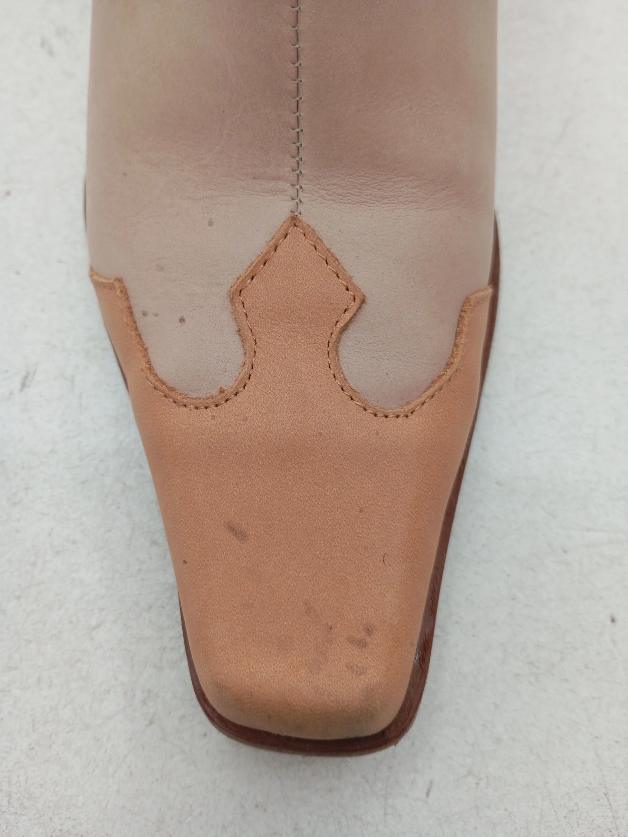 Jeffrey Campbell Women's Boots UK 8 Cream 100% Leather Cowboy - Image 8