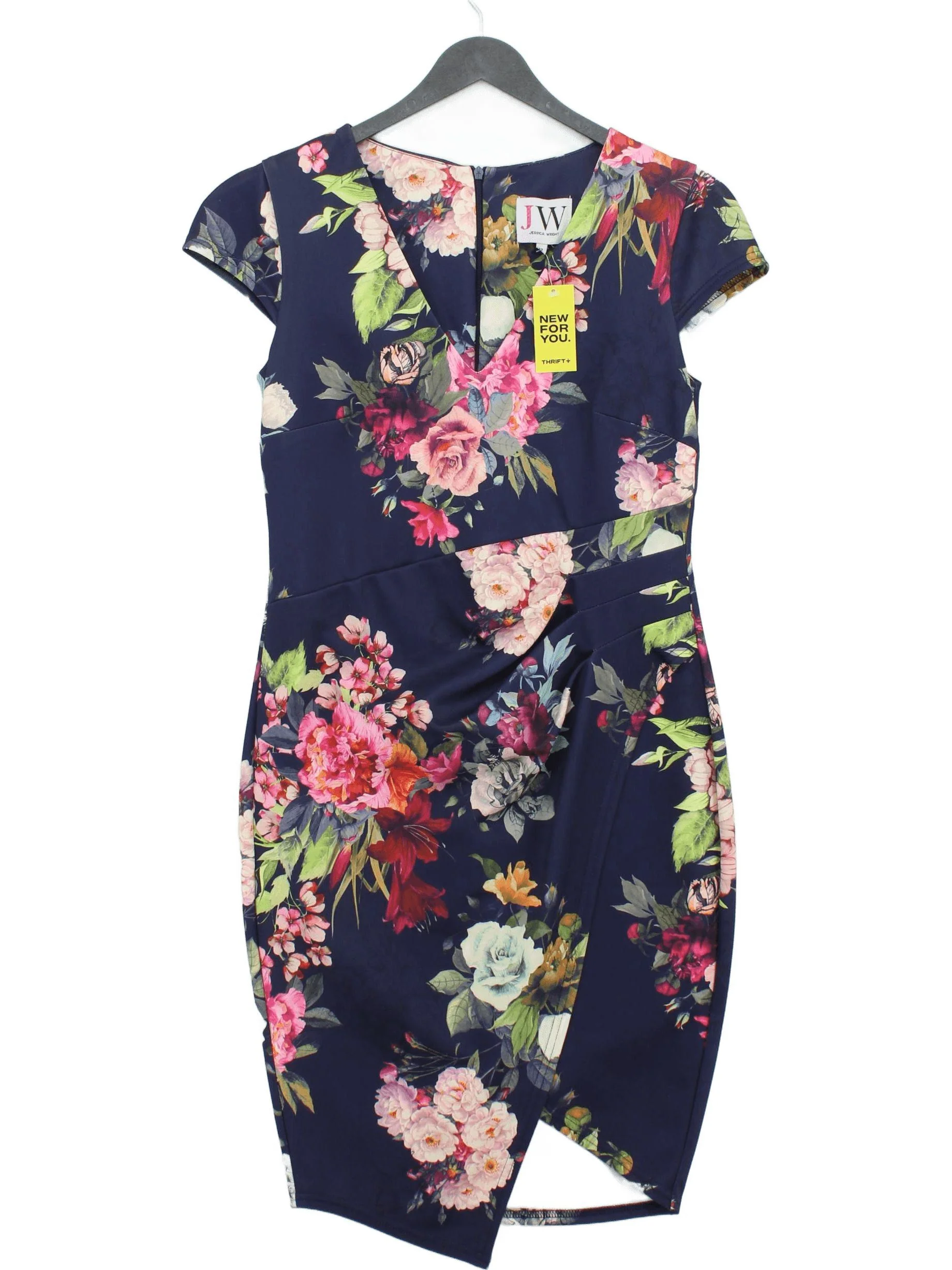 Jessica Wright Bodycon Midi Dress UK12 in Blue