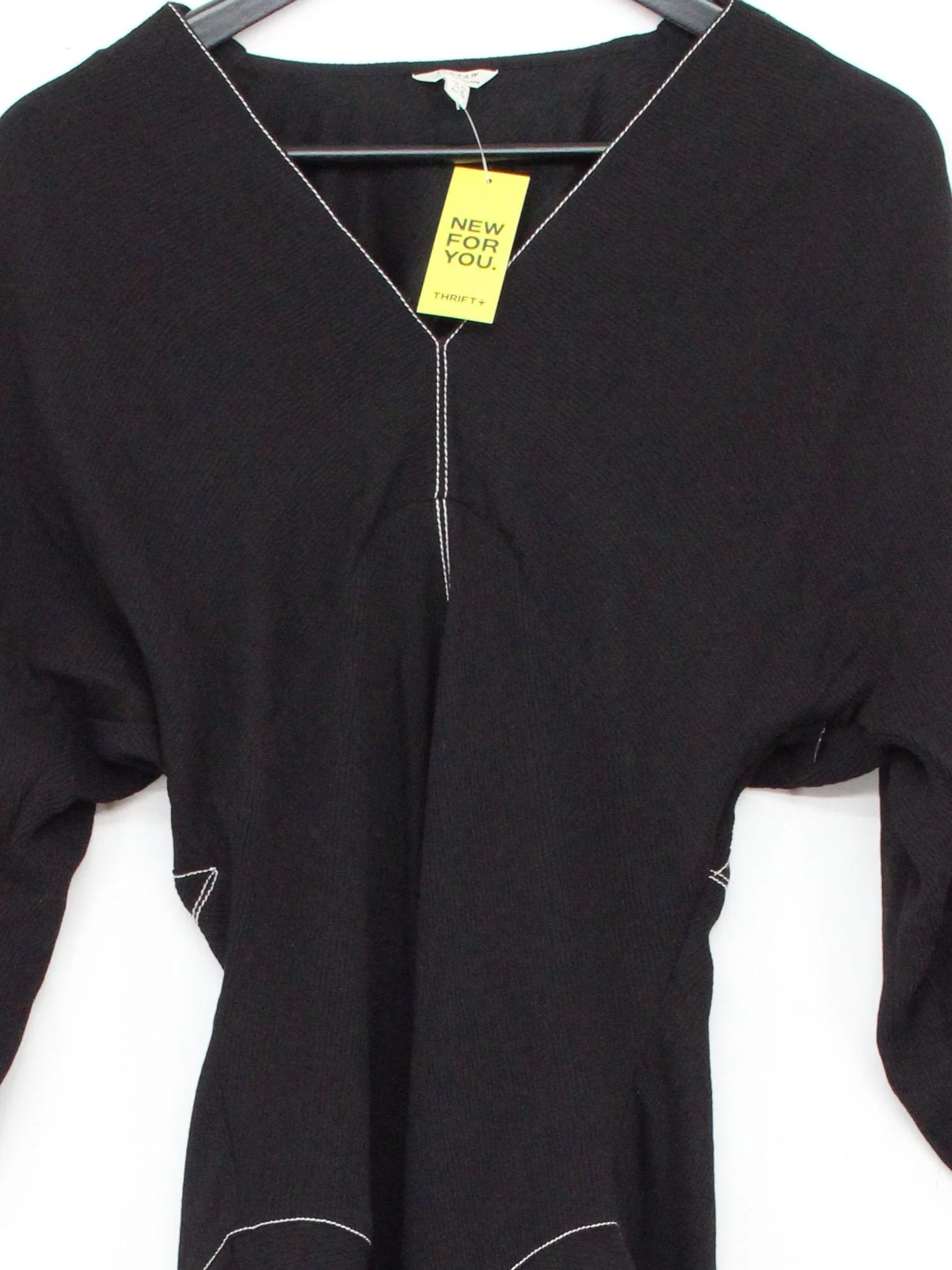 Jigsaw A-Line Midi Dress UK10 in Black - Image 3