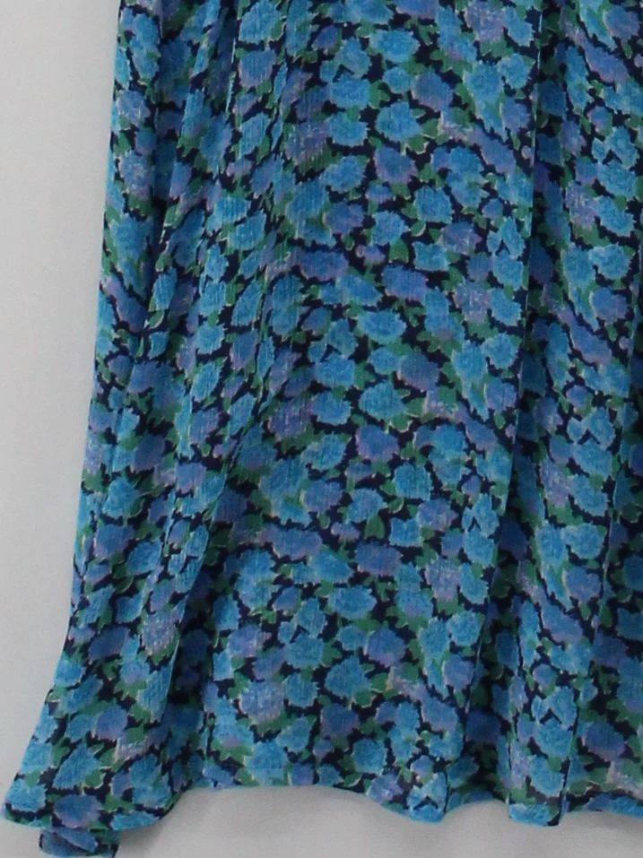 Jigsaw A-Line Midi Dress UK10 in Blue - Image 4