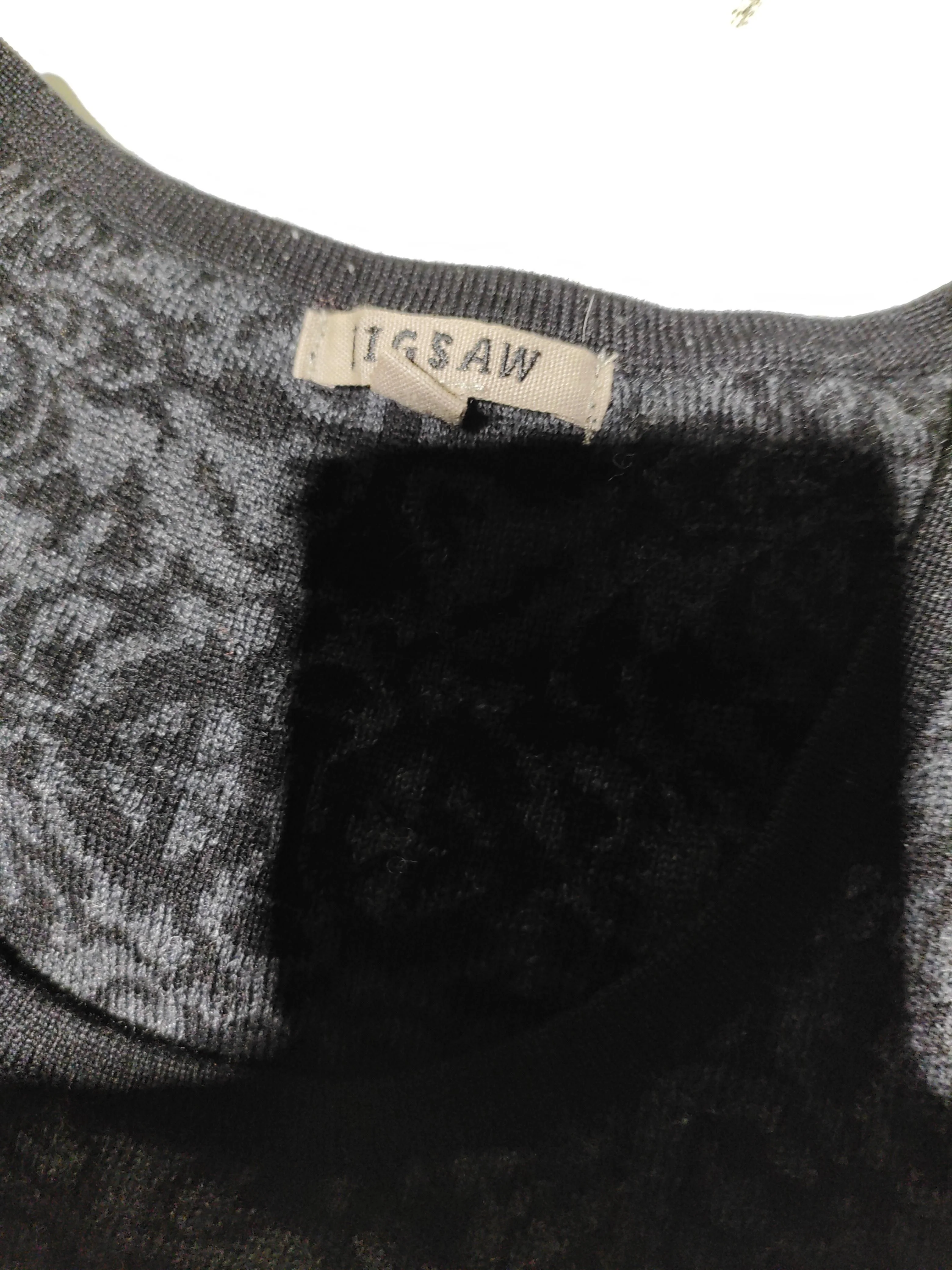 Jigsaw Bodycon Mini Dress S in Grey - Image 5