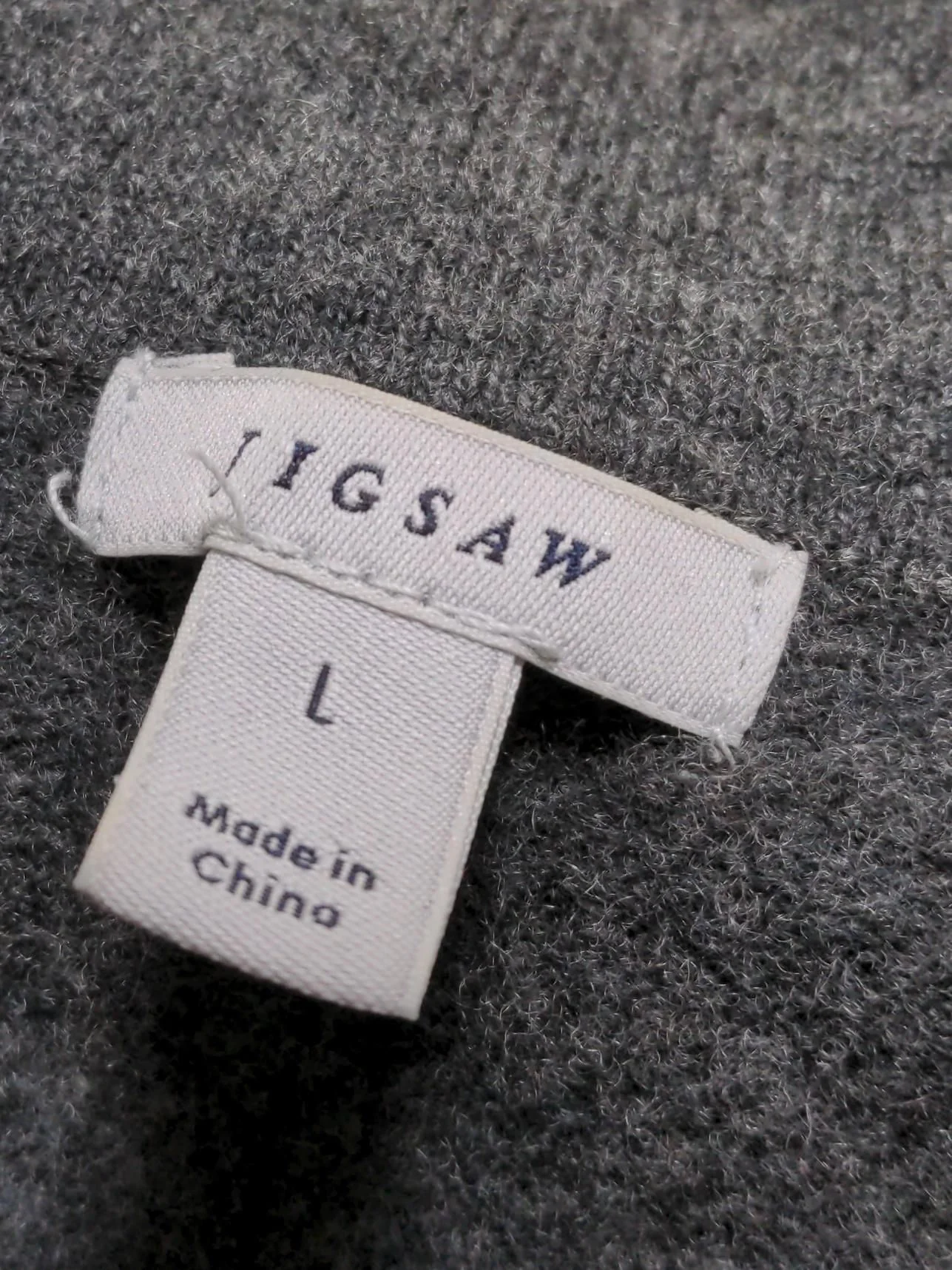 Jigsaw Jumper Midi Dress L in Grey - Image 5
