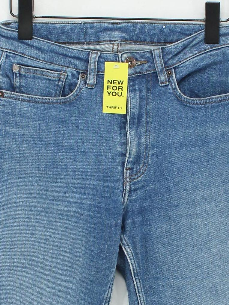 Jigsaw Men's Jeans W 26 in Blue Cotton with Elastane Straight - Image 3