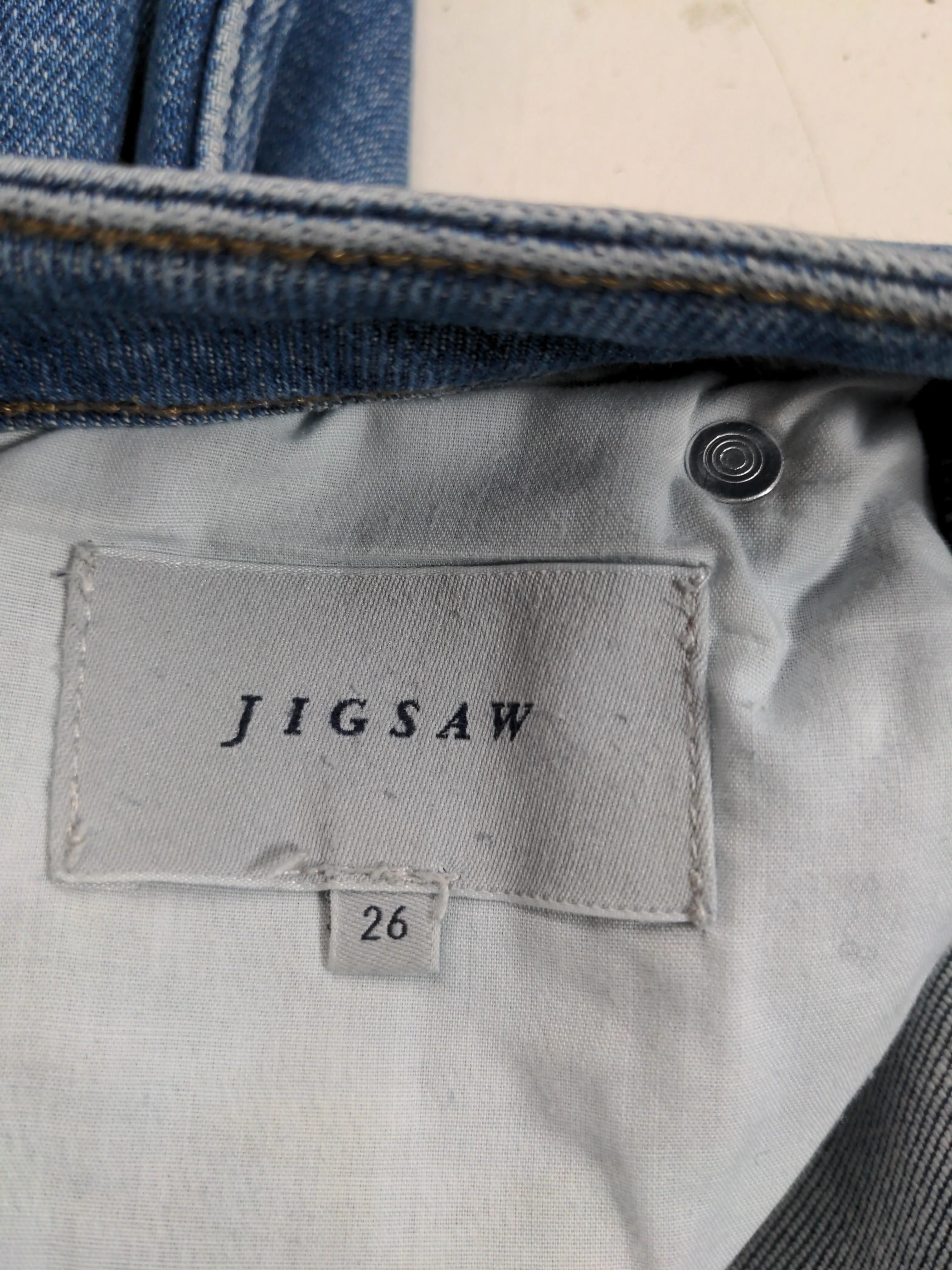Jigsaw Men's Jeans W 26 in Blue Cotton with Elastane Straight - Image 5
