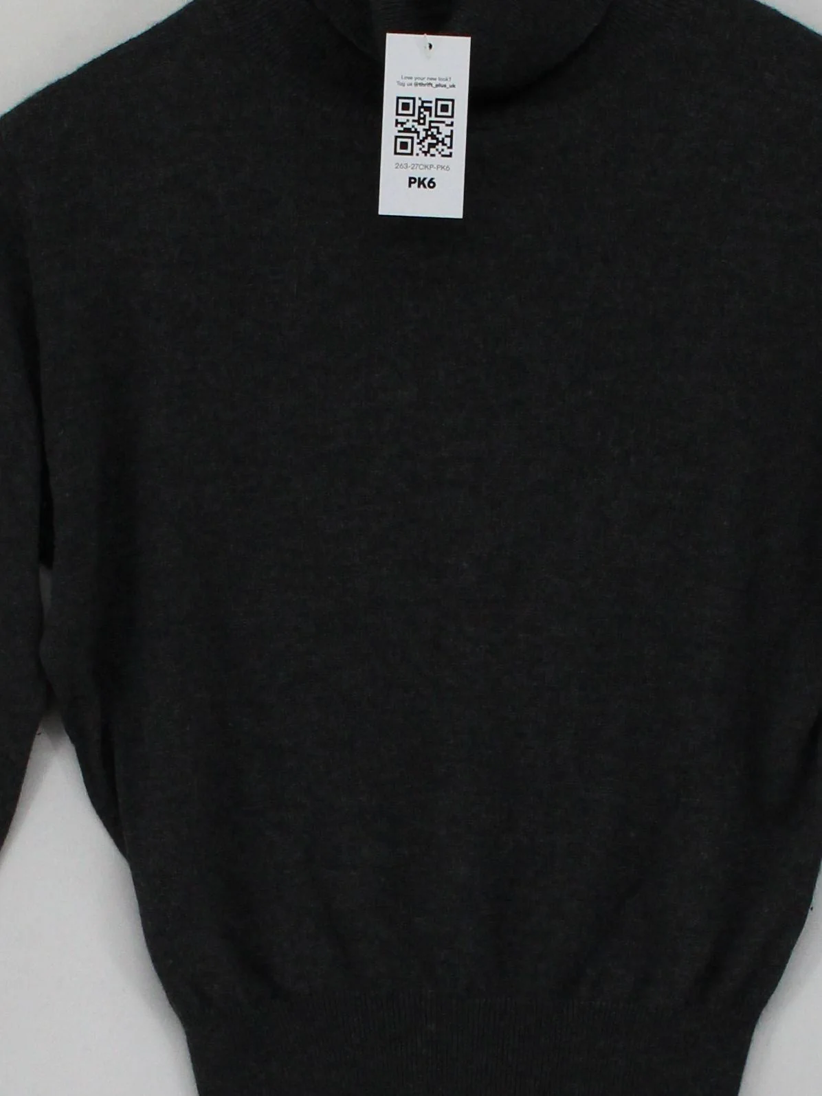 Jigsaw Men's Jumper M Grey Silk with Angora Roll Neck Pullover - Image 3