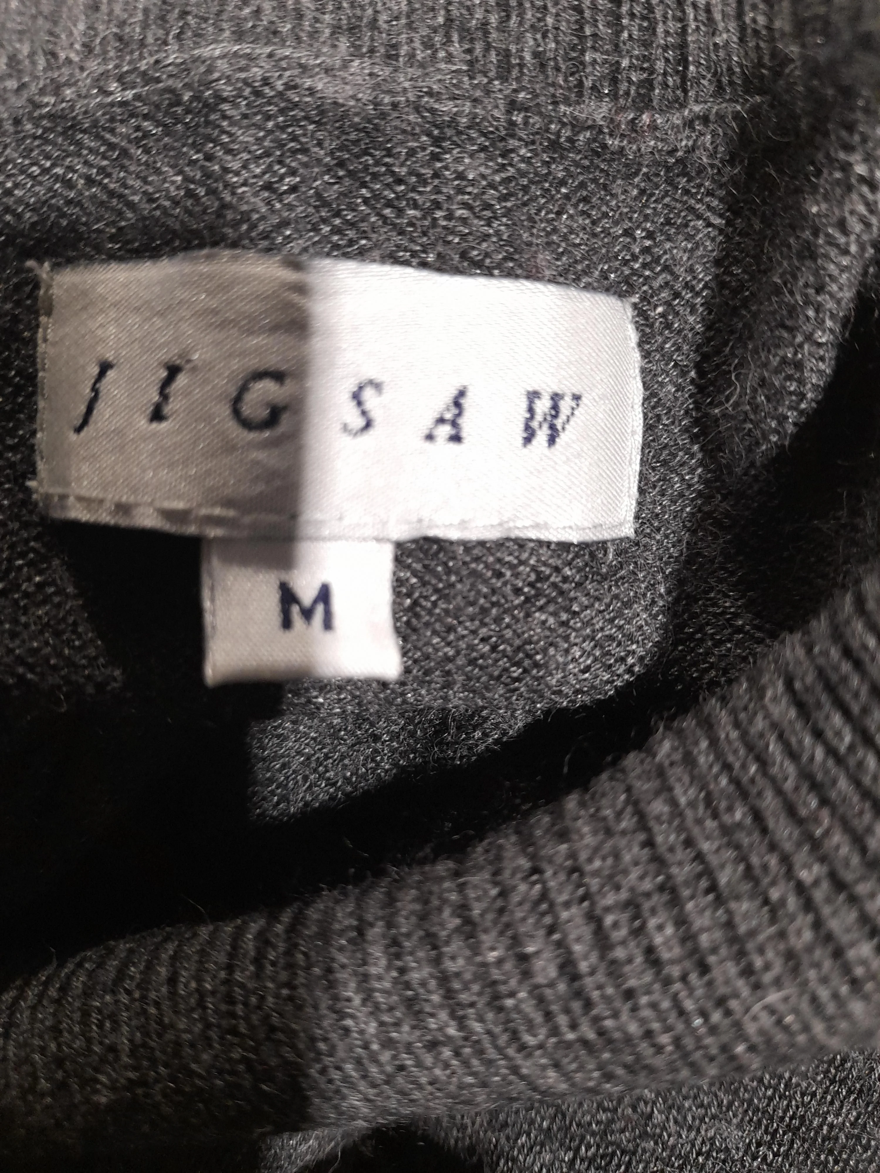 Jigsaw Men's Jumper M Grey Silk with Angora Roll Neck Pullover - Image 6