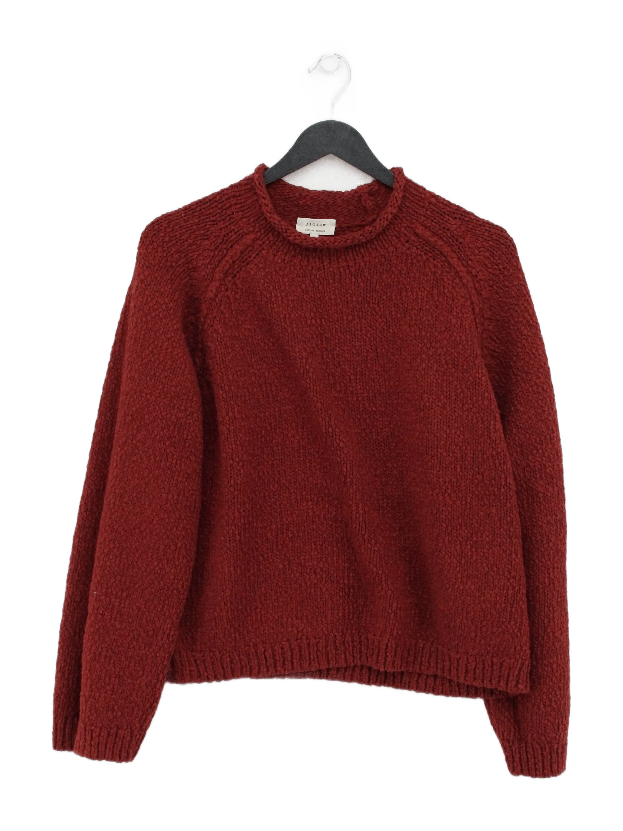 Jigsaw Men's Jumper M Red 100% Cotton Round Neck Pullover