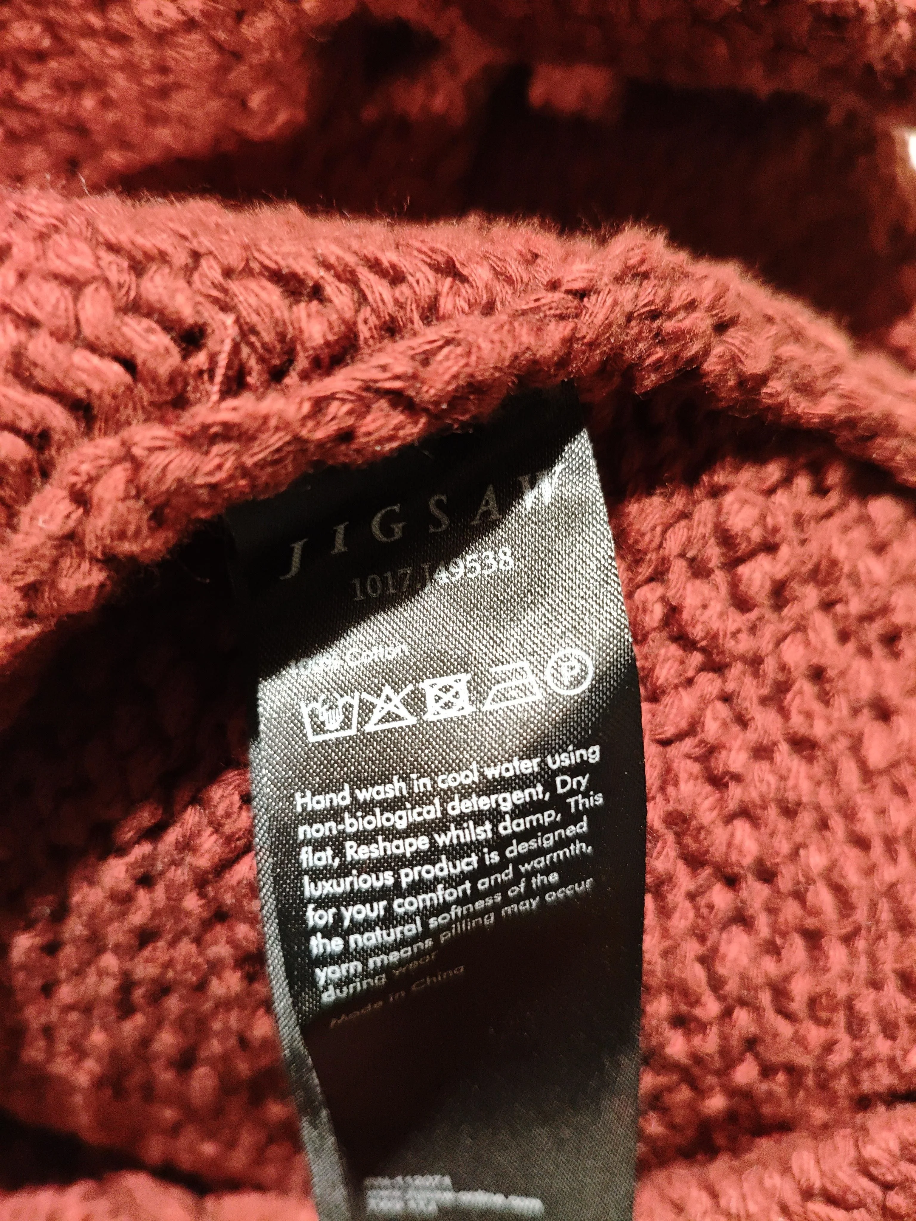Jigsaw Men's Jumper M Red 100% Cotton Round Neck Pullover - Image 6
