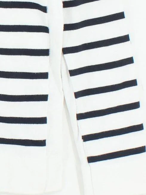 Jigsaw Men's Jumper M White Striped Cotton with Polyamide Round Neck Pullover - Image 4