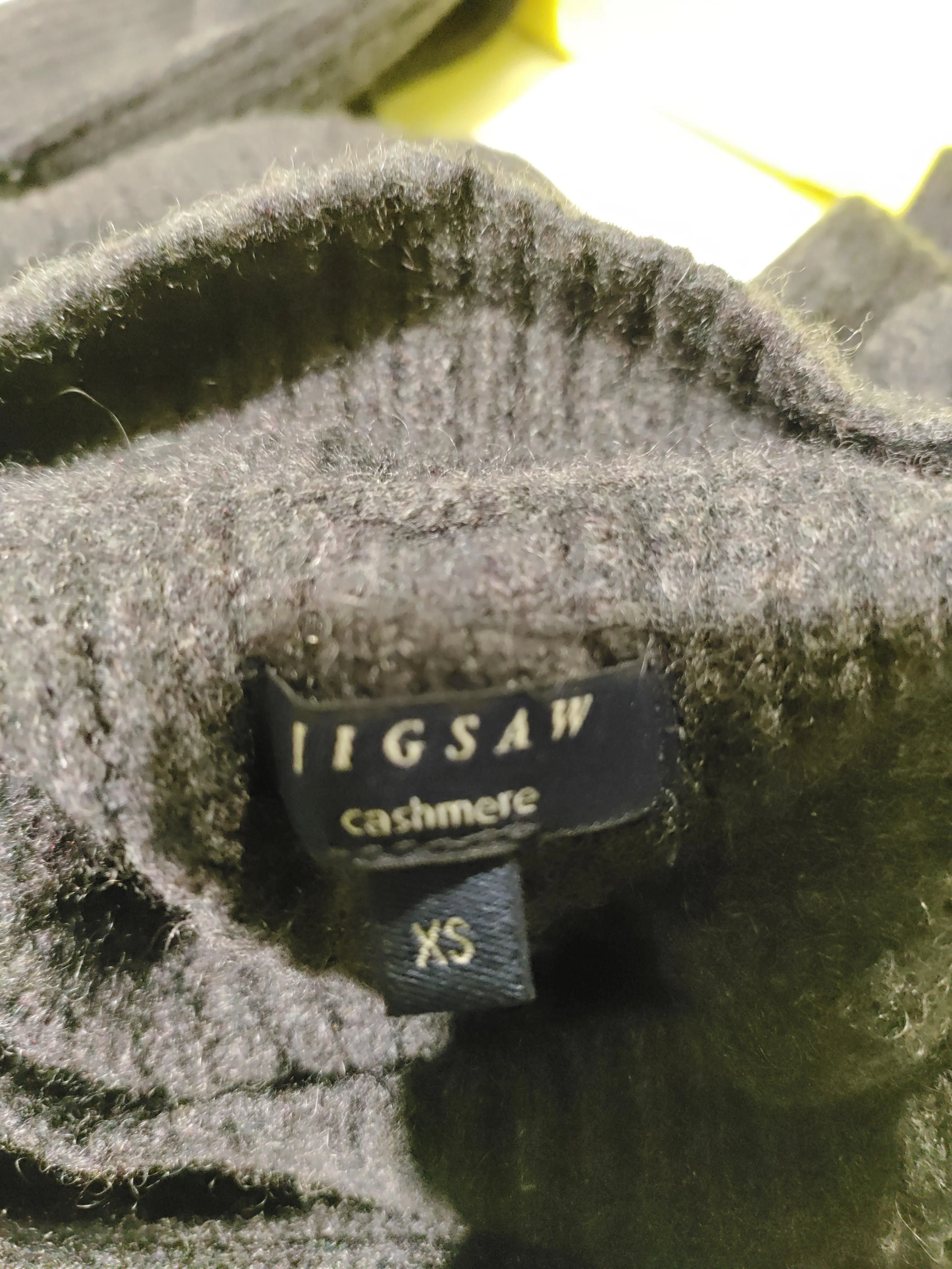 Jigsaw Men's Jumper XS Grey 100% Cashmere High Neck Pullover - Image 6