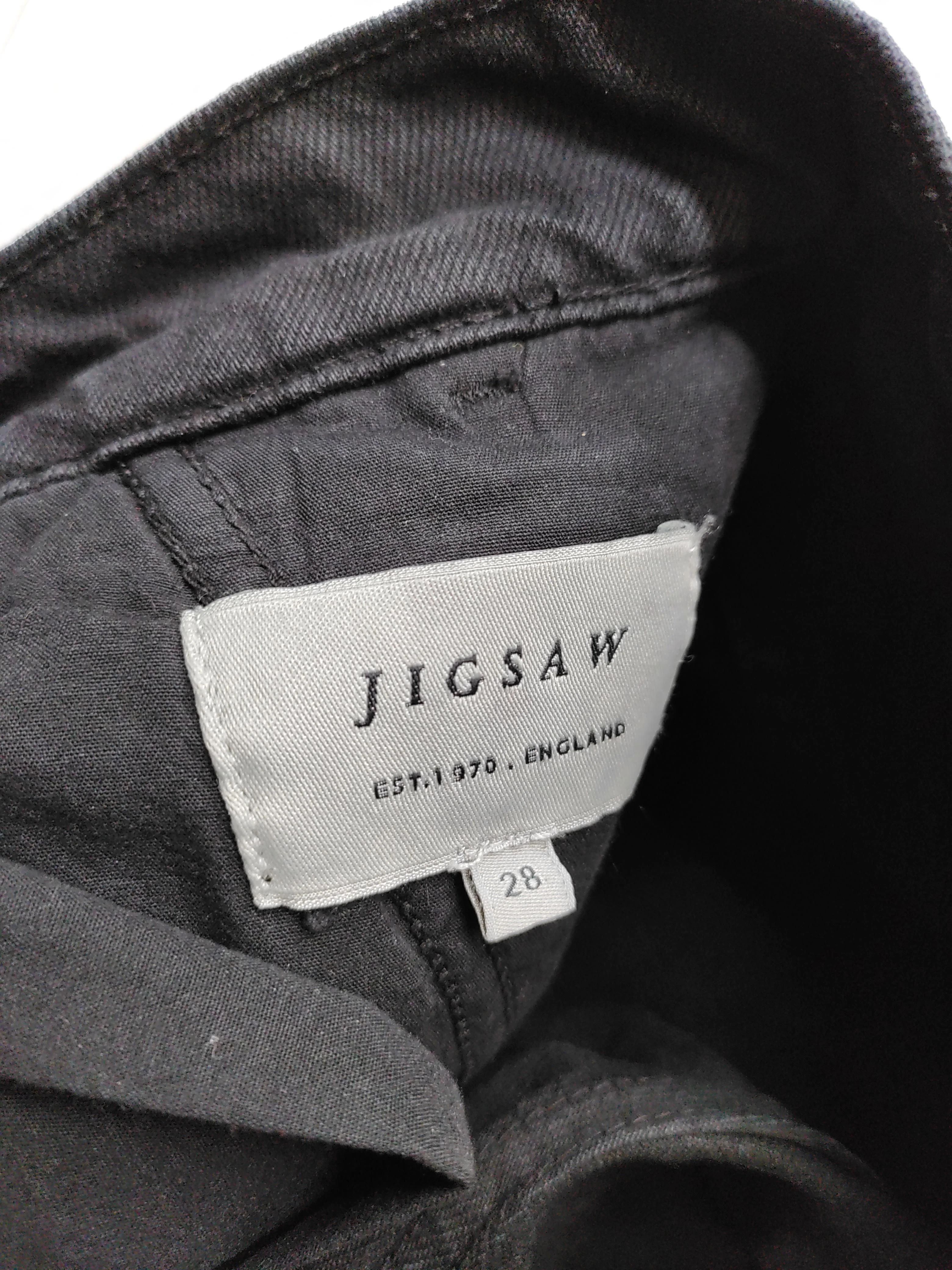 Jigsaw Men's Trousers W 28 in Black 100% Cotton Straight Chino - Image 6
