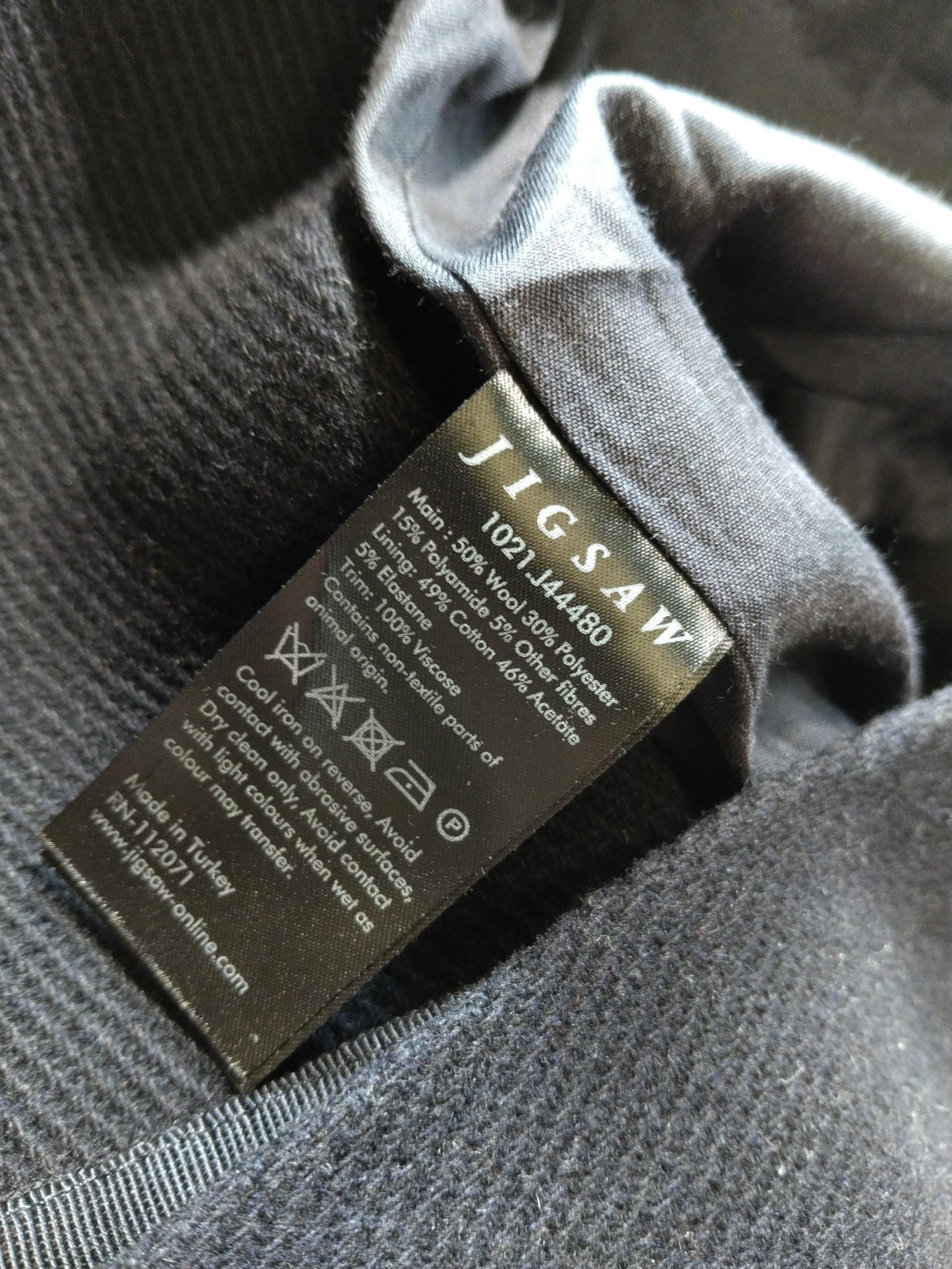 Jigsaw Overcoat jacket blue - Image 6
