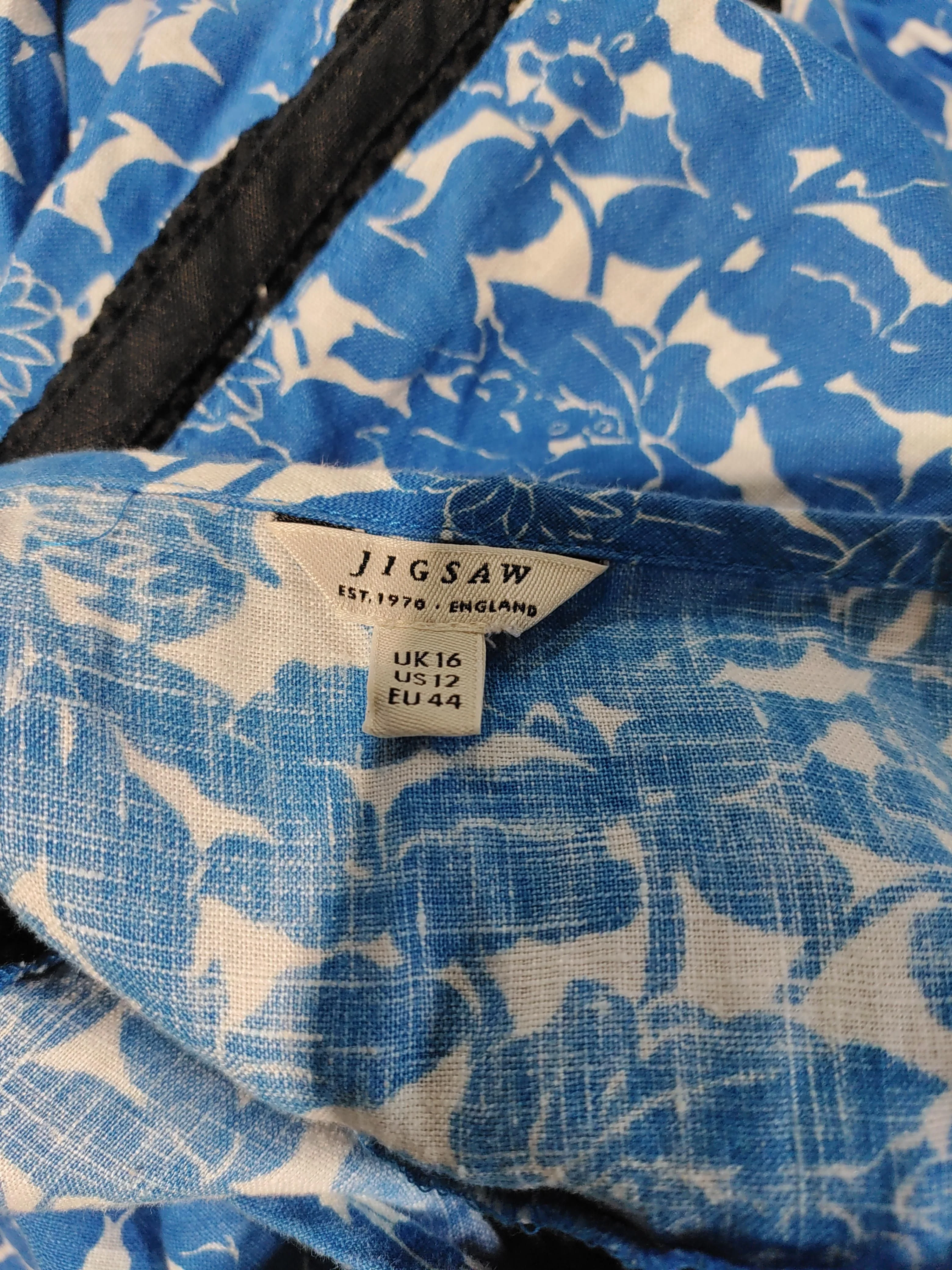 Jigsaw Shirt Maxi Dress in Blue - Image 5