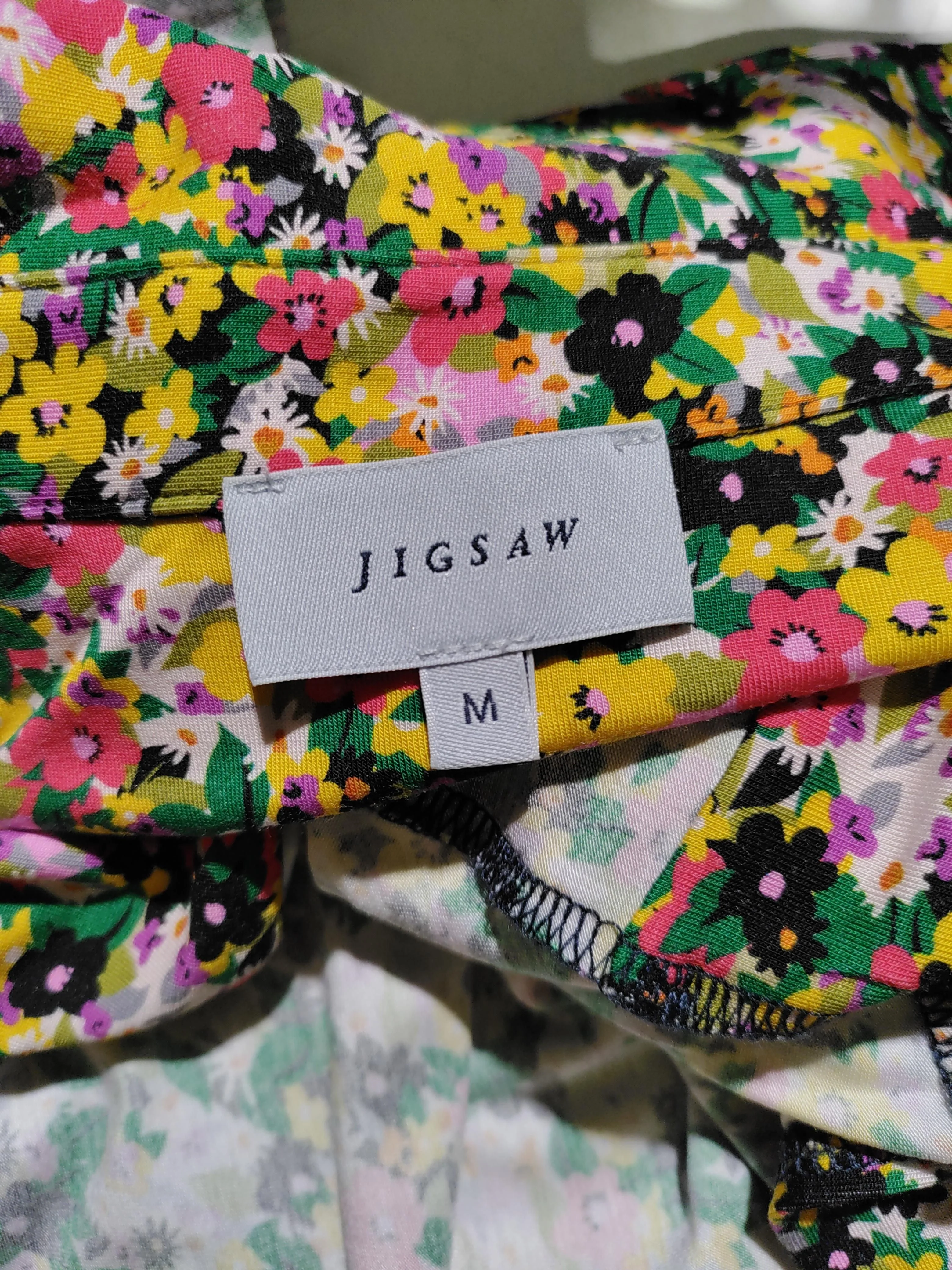 Jigsaw Shirt Midi Dress M in Multi - Image 5