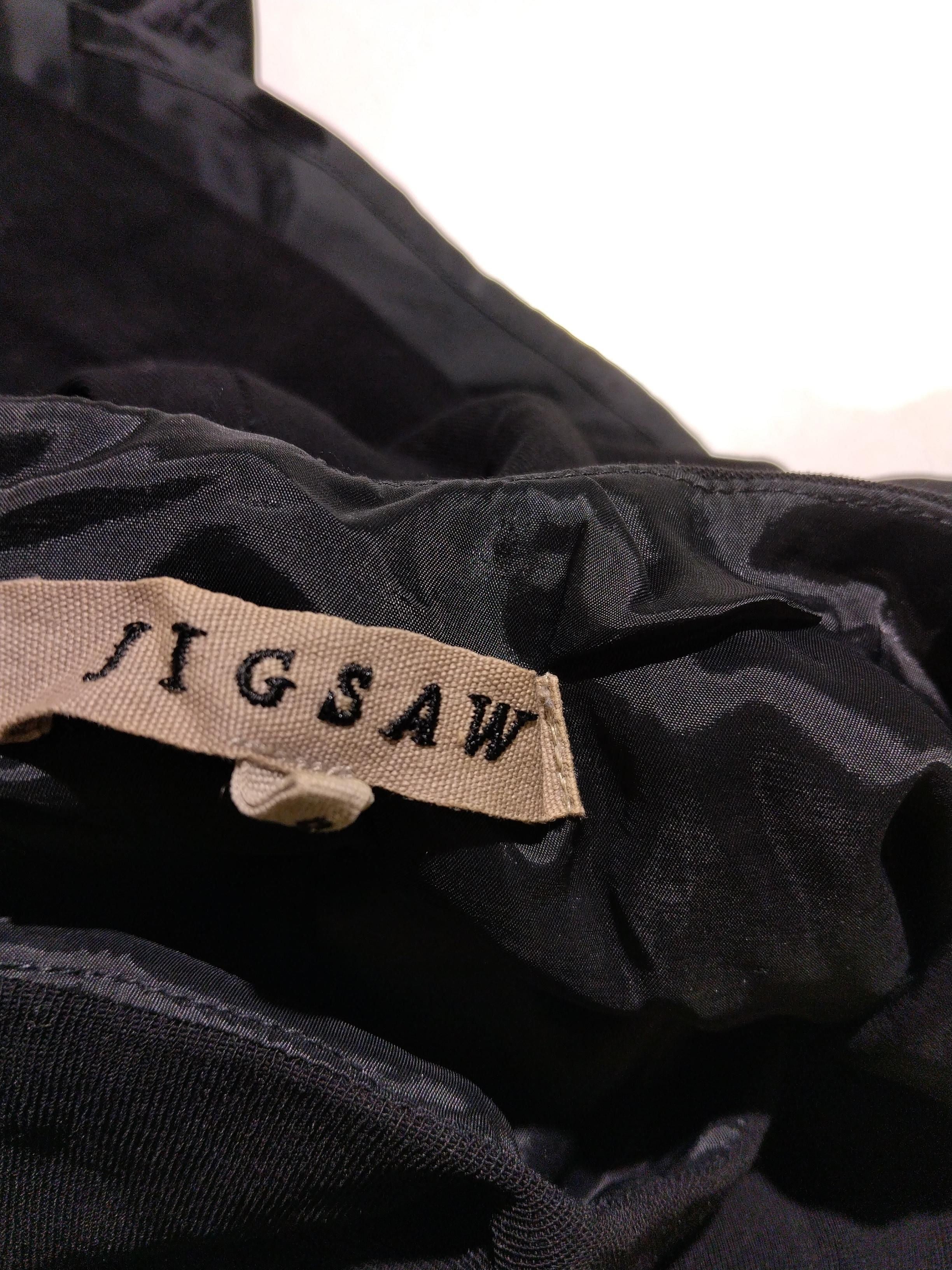 Jigsaw Shirt Midi Dress UK10 in Black - Image 5