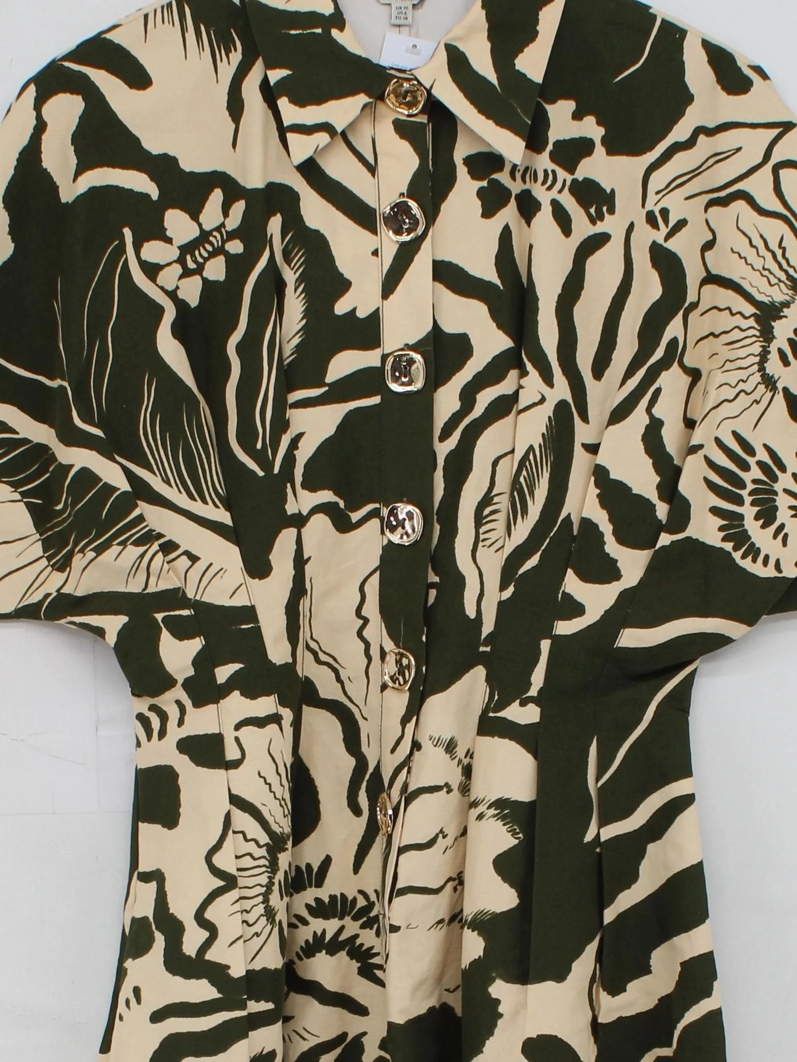 Jigsaw Shirt Midi Dress UK10 in Multi - Image 3