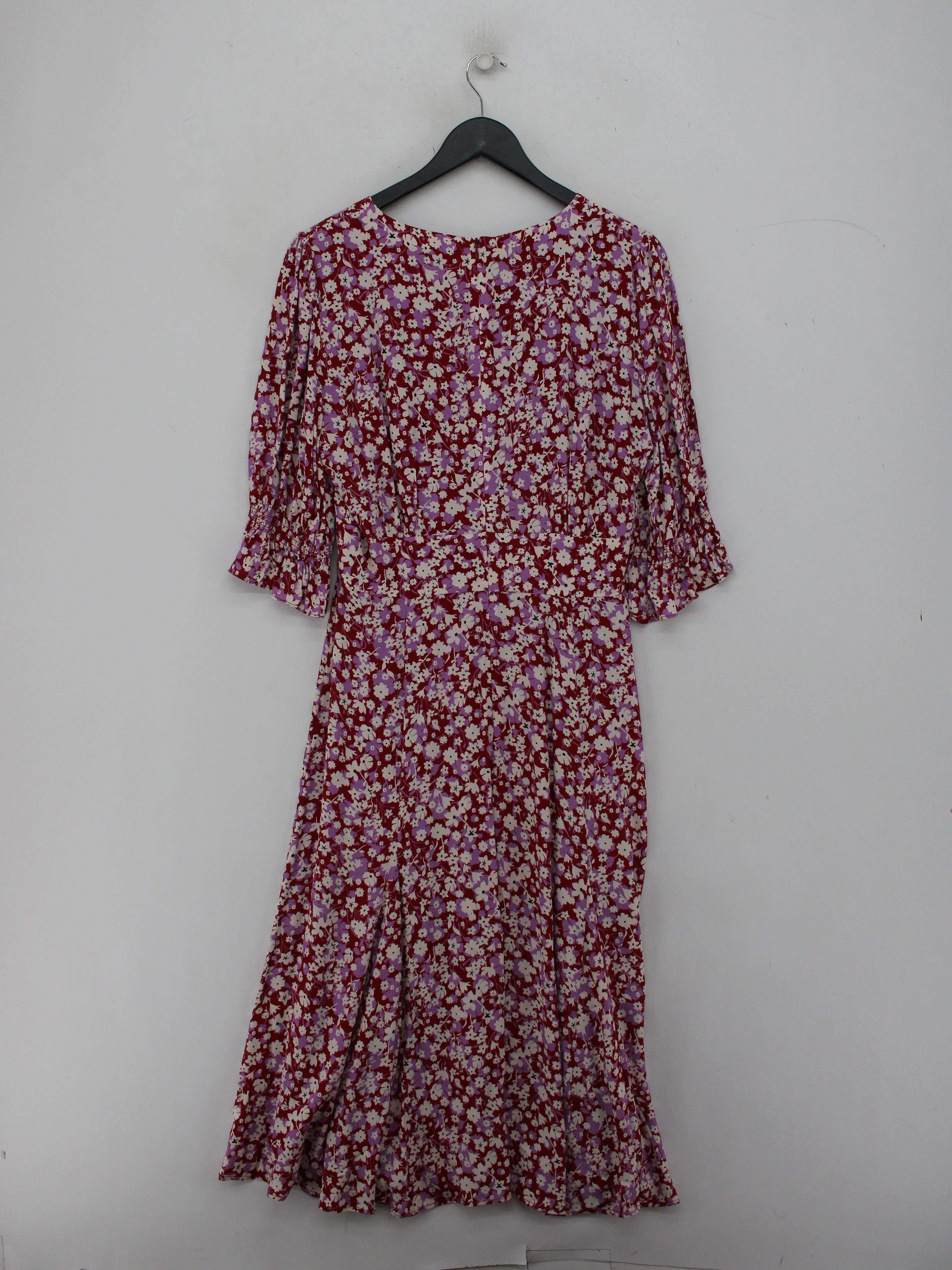 Jigsaw Shirt Midi Dress UK12 in Red - Image 2