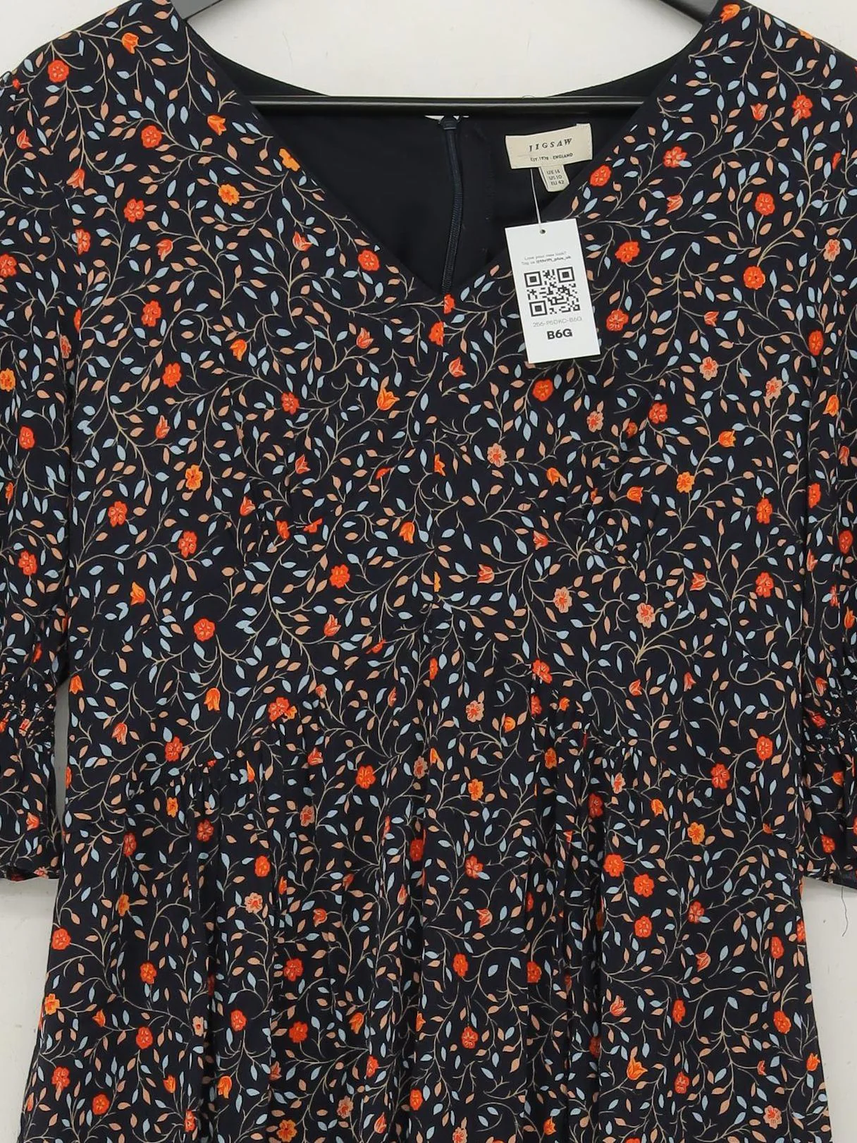 Jigsaw Shirt Midi Dress UK14 in Multi - Image 3