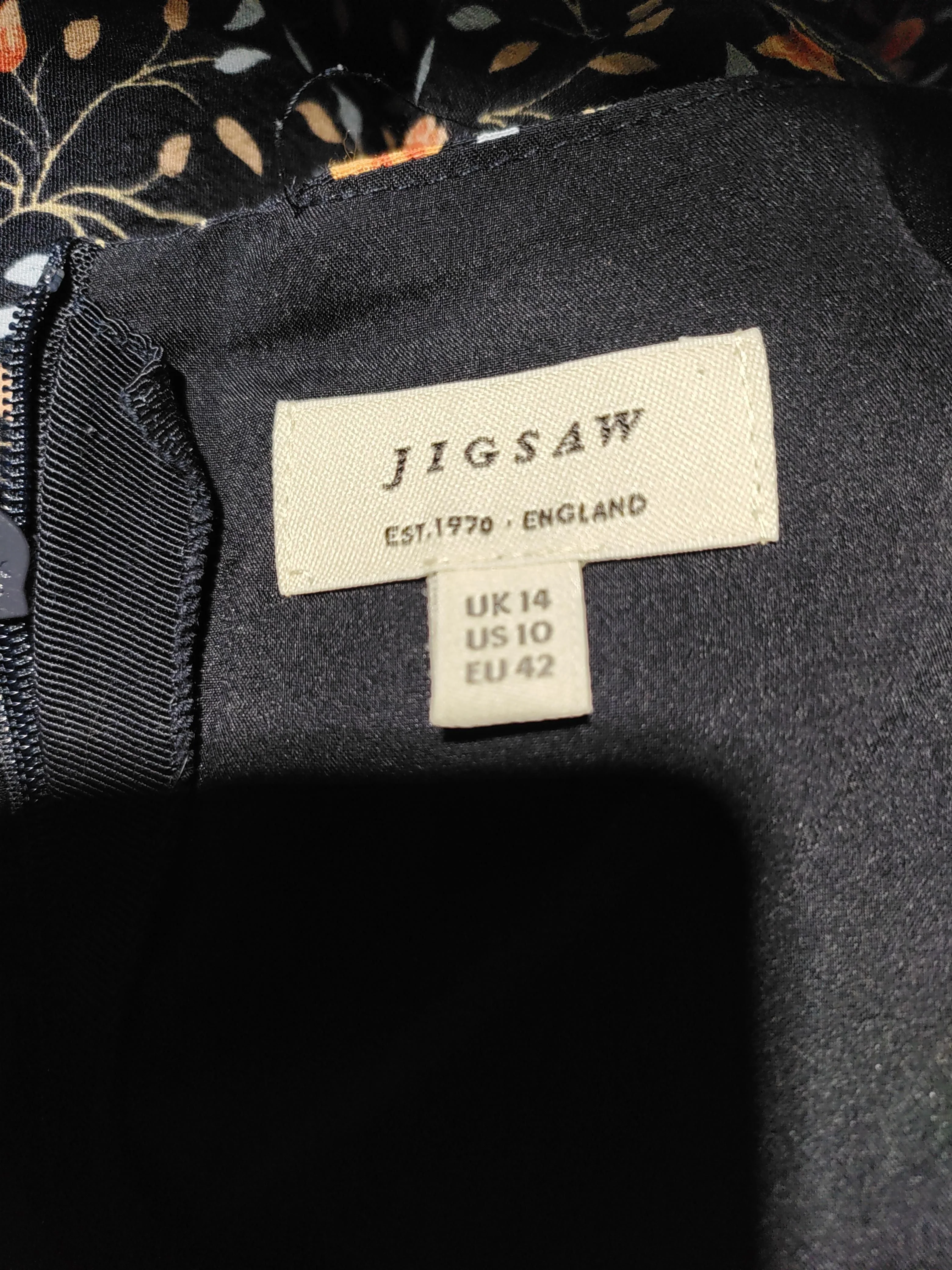 Jigsaw Shirt Midi Dress UK14 in Multi - Image 5