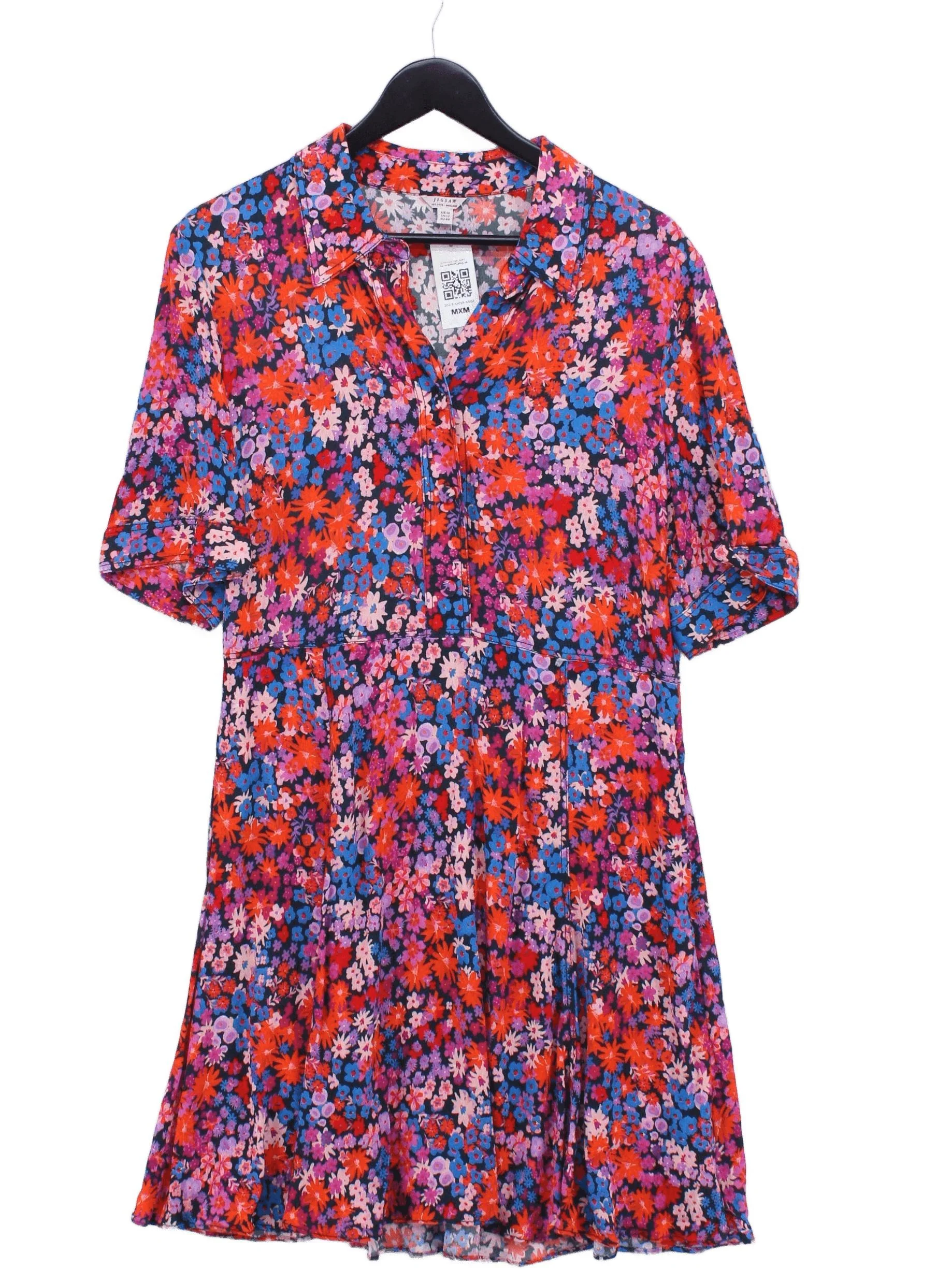 Jigsaw Shirt Mini Dress UK16 in Multi