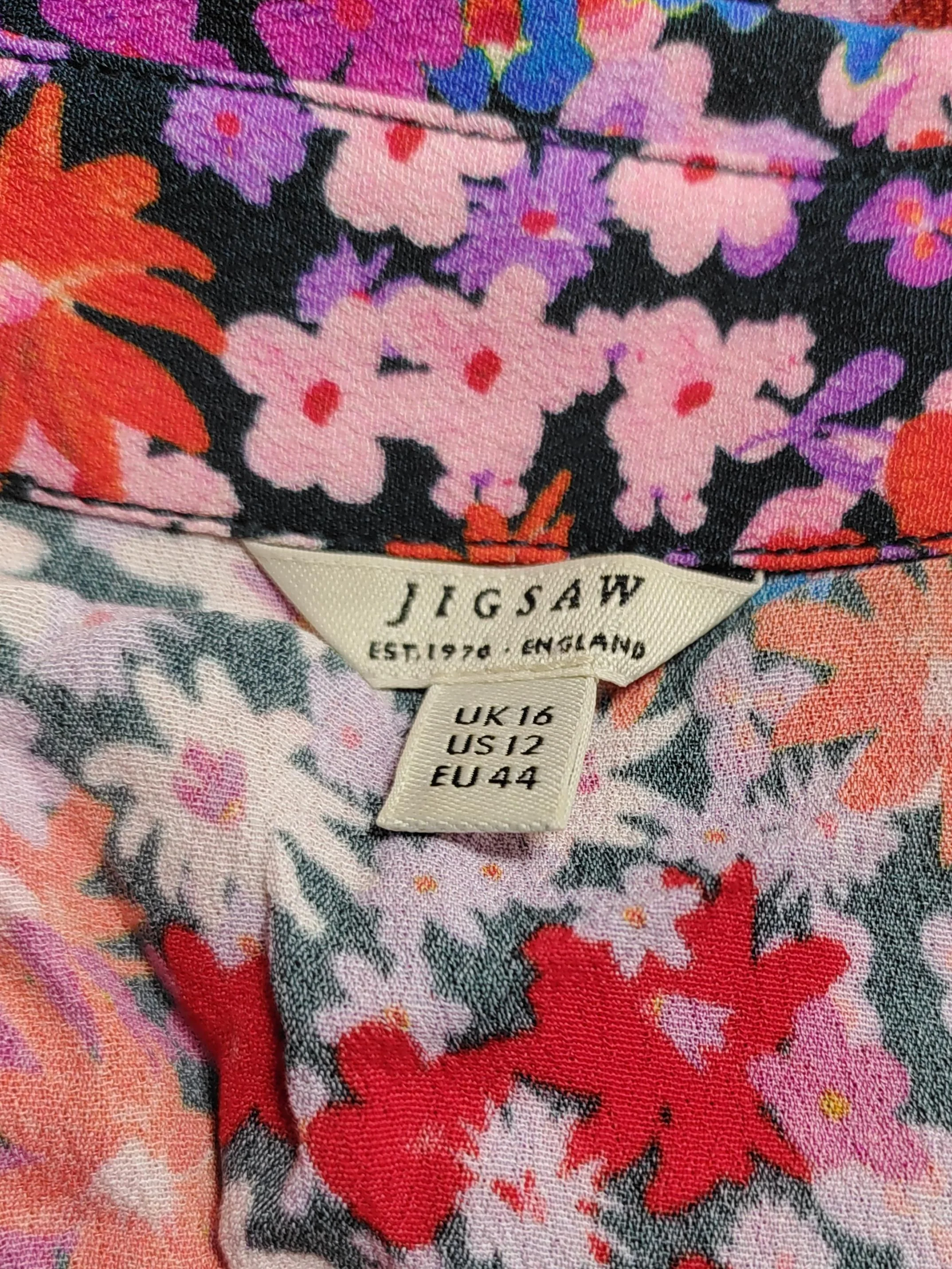 Jigsaw Shirt Mini Dress UK16 in Multi - Image 5