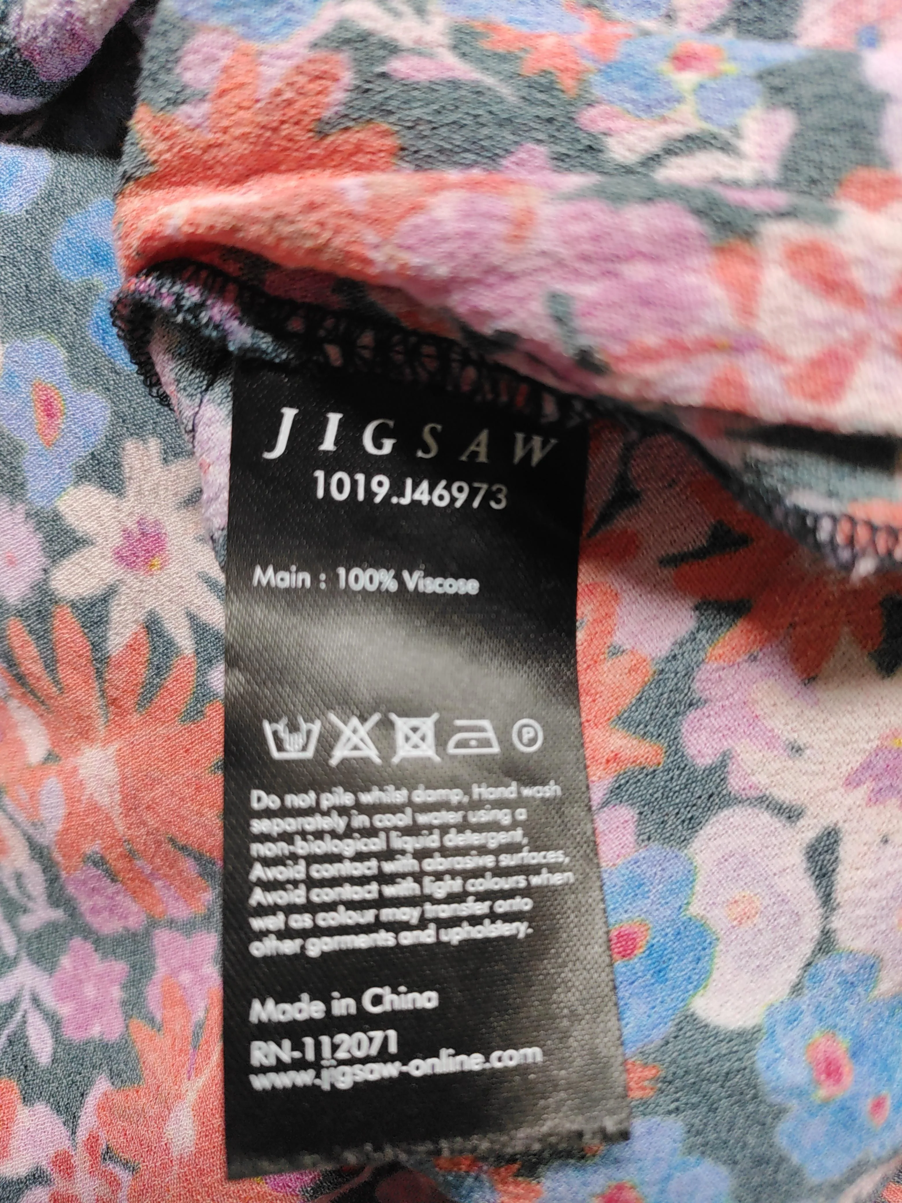 Jigsaw Shirt Mini Dress UK16 in Multi - Image 6