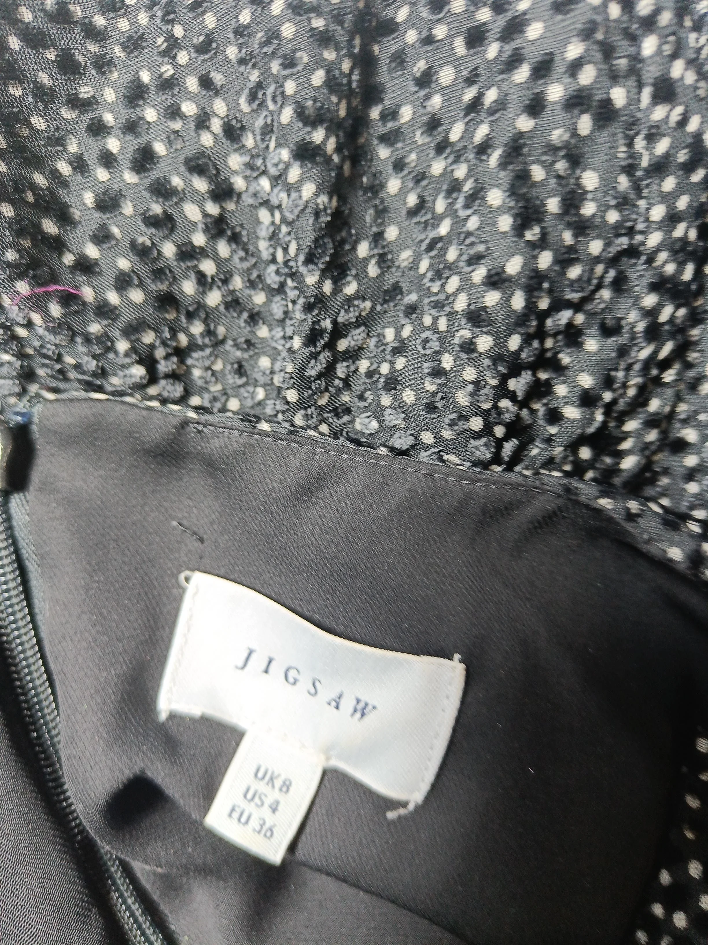 Jigsaw Shirt Mini Dress UK8 in Black - Image 5