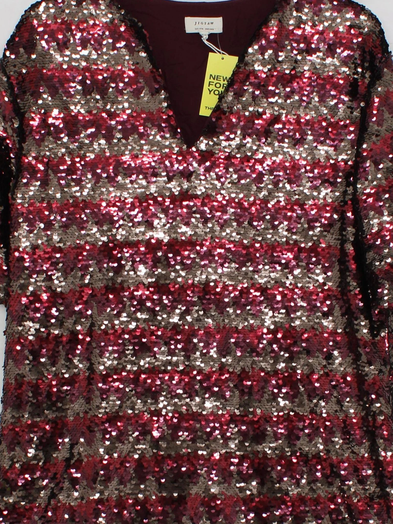 Jigsaw T-Shirt Mini Dress UK12 in Multi - Image 3