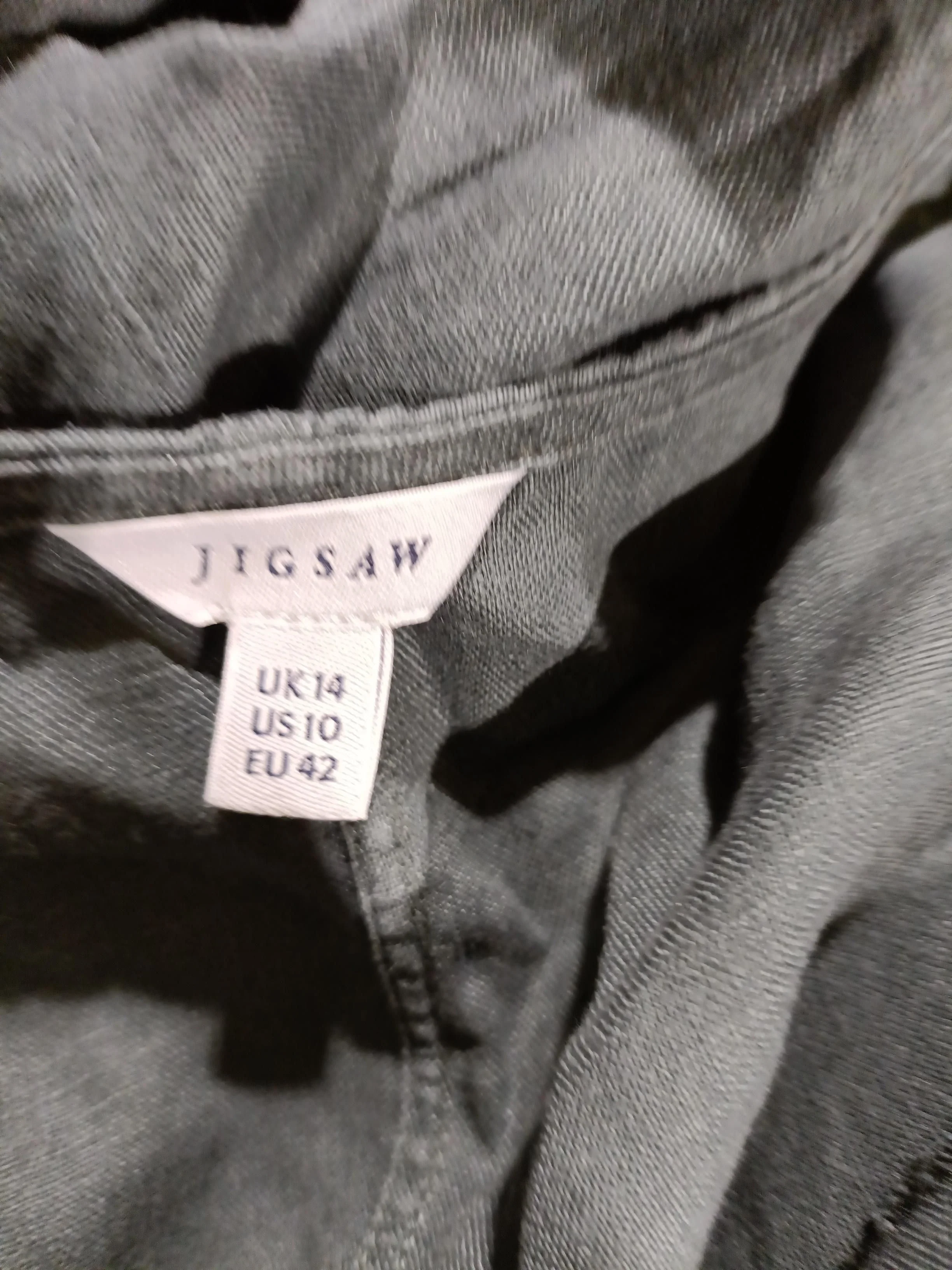 Jigsaw T-Shirt Mini Dress UK14 in Grey - Image 5
