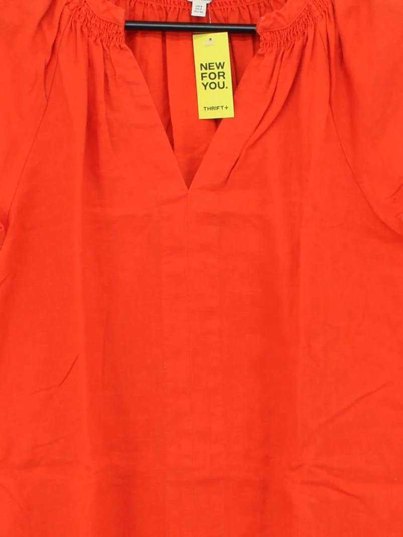 Jigsaw T-Shirt Mini Dress UK8 in Orange - Image 3