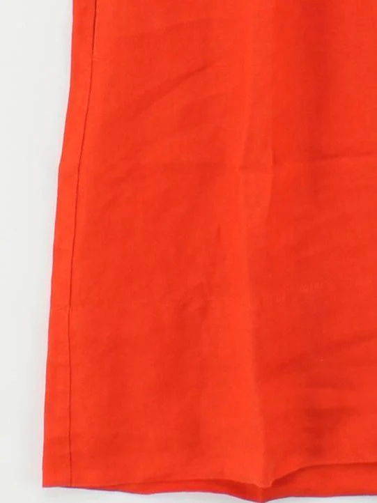 Jigsaw T-Shirt Mini Dress UK8 in Orange - Image 4