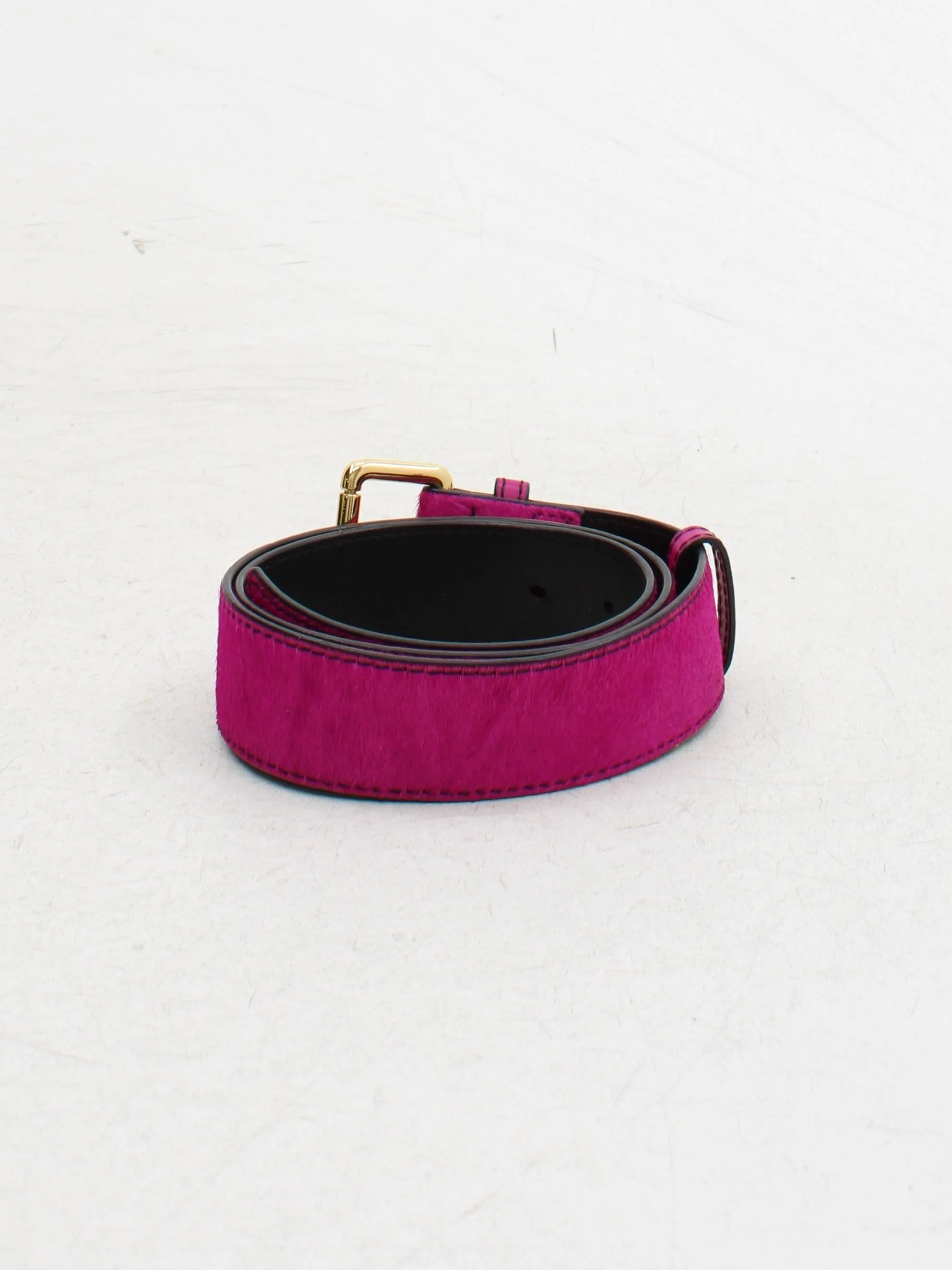 Jigsaw Women's Belt Pink 100% Animal Fur Basic Belt - Image 2