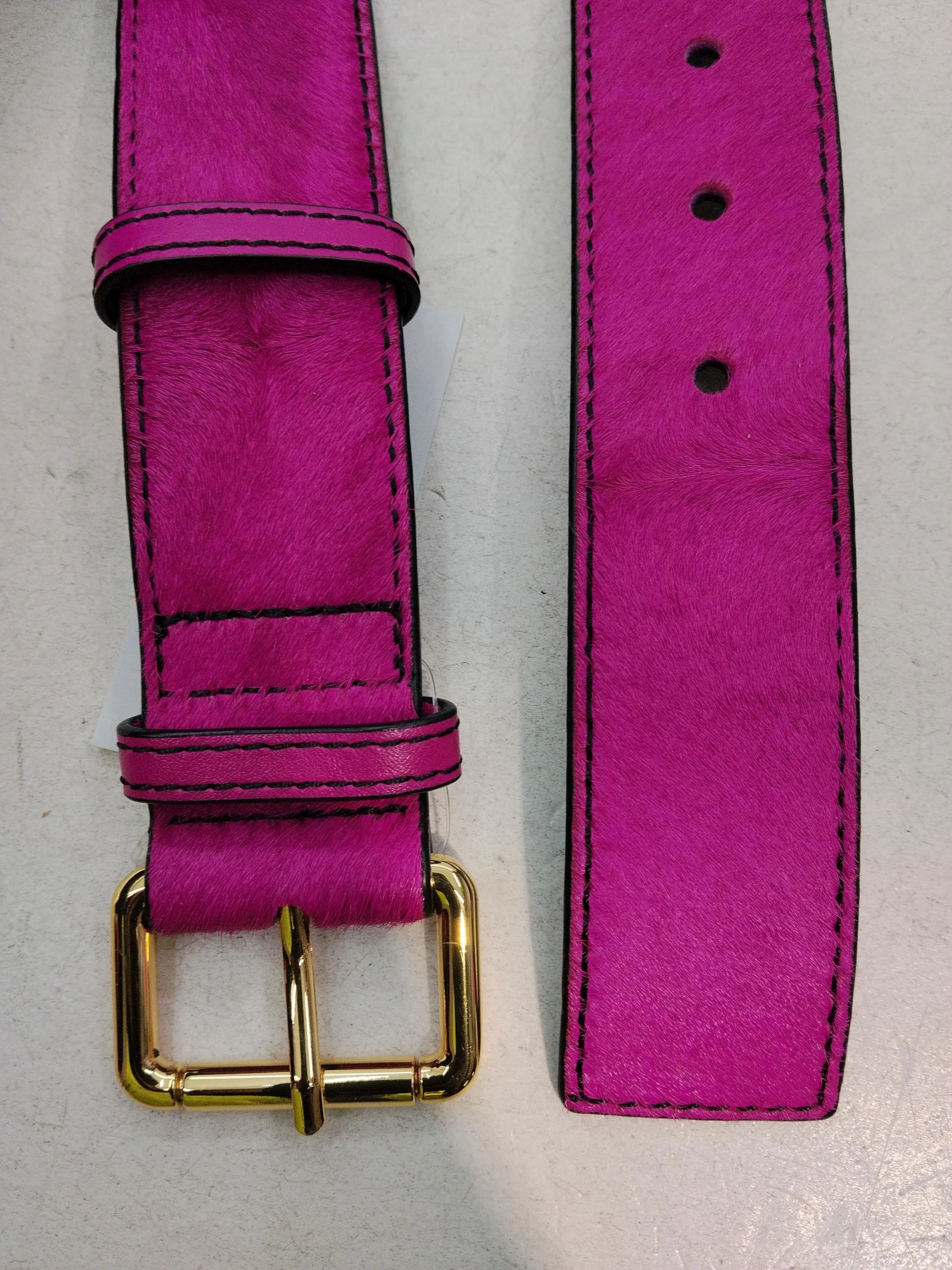 Jigsaw Women's Belt Pink 100% Animal Fur Basic Belt - Image 3