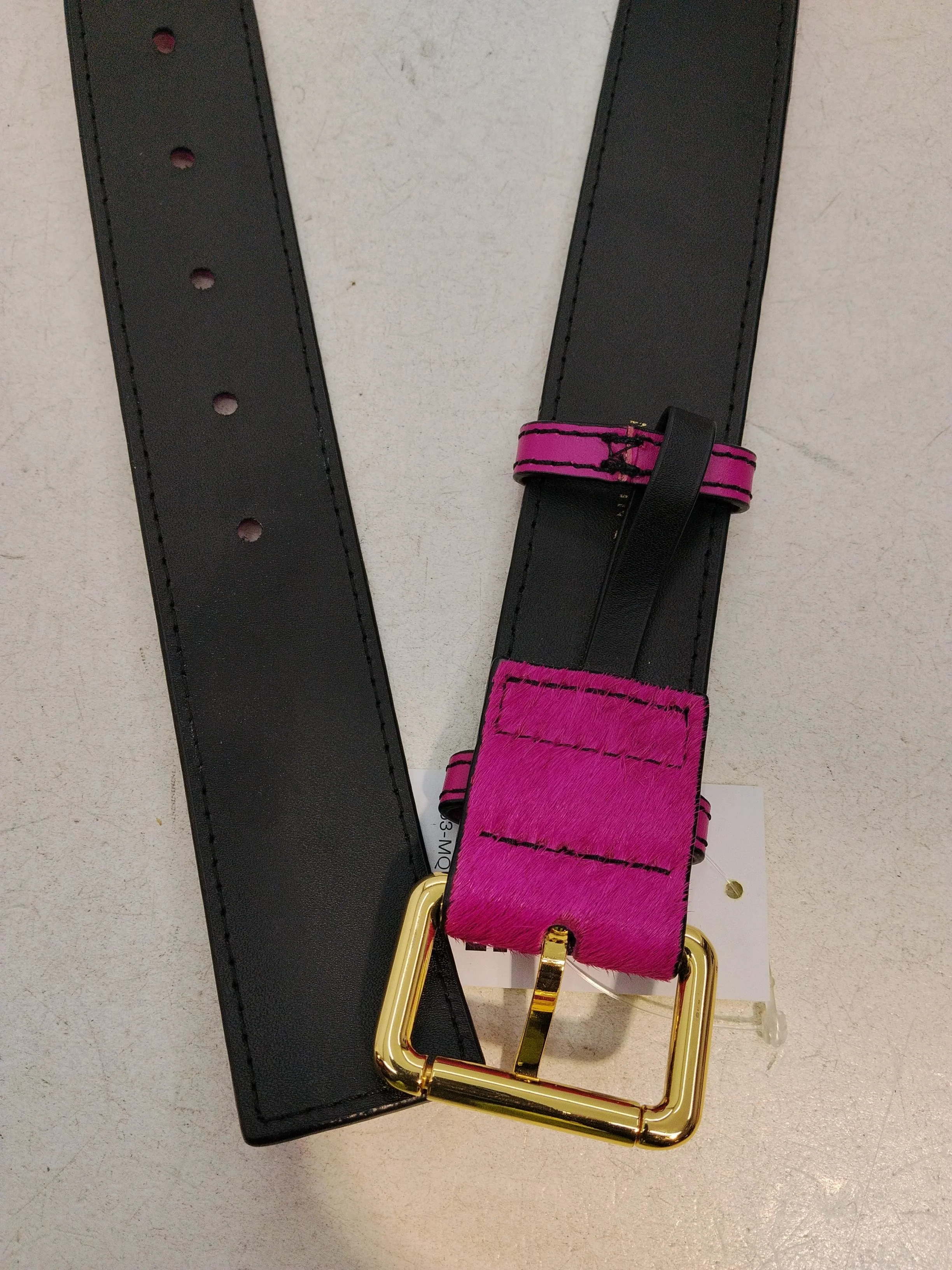 Jigsaw Women's Belt Pink 100% Animal Fur Basic Belt - Image 4