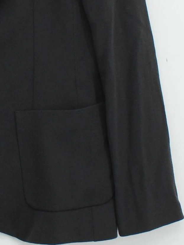Jigsaw Women's Blazer UK 12 Black Wool with Polyester, Viscose Overcoat - Image 4