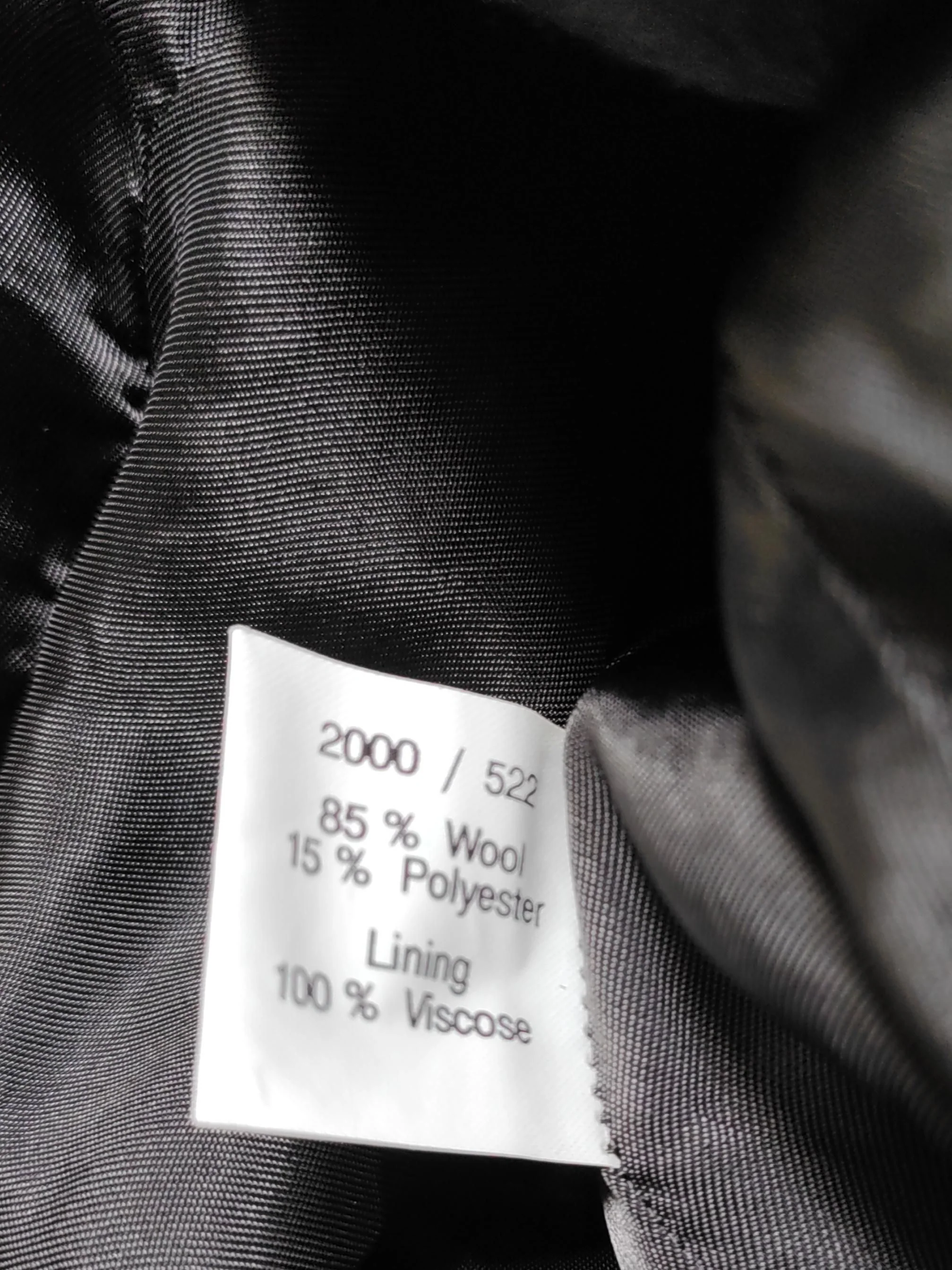 Jigsaw Women's Blazer UK 12 Black Wool with Polyester, Viscose Overcoat - Image 6
