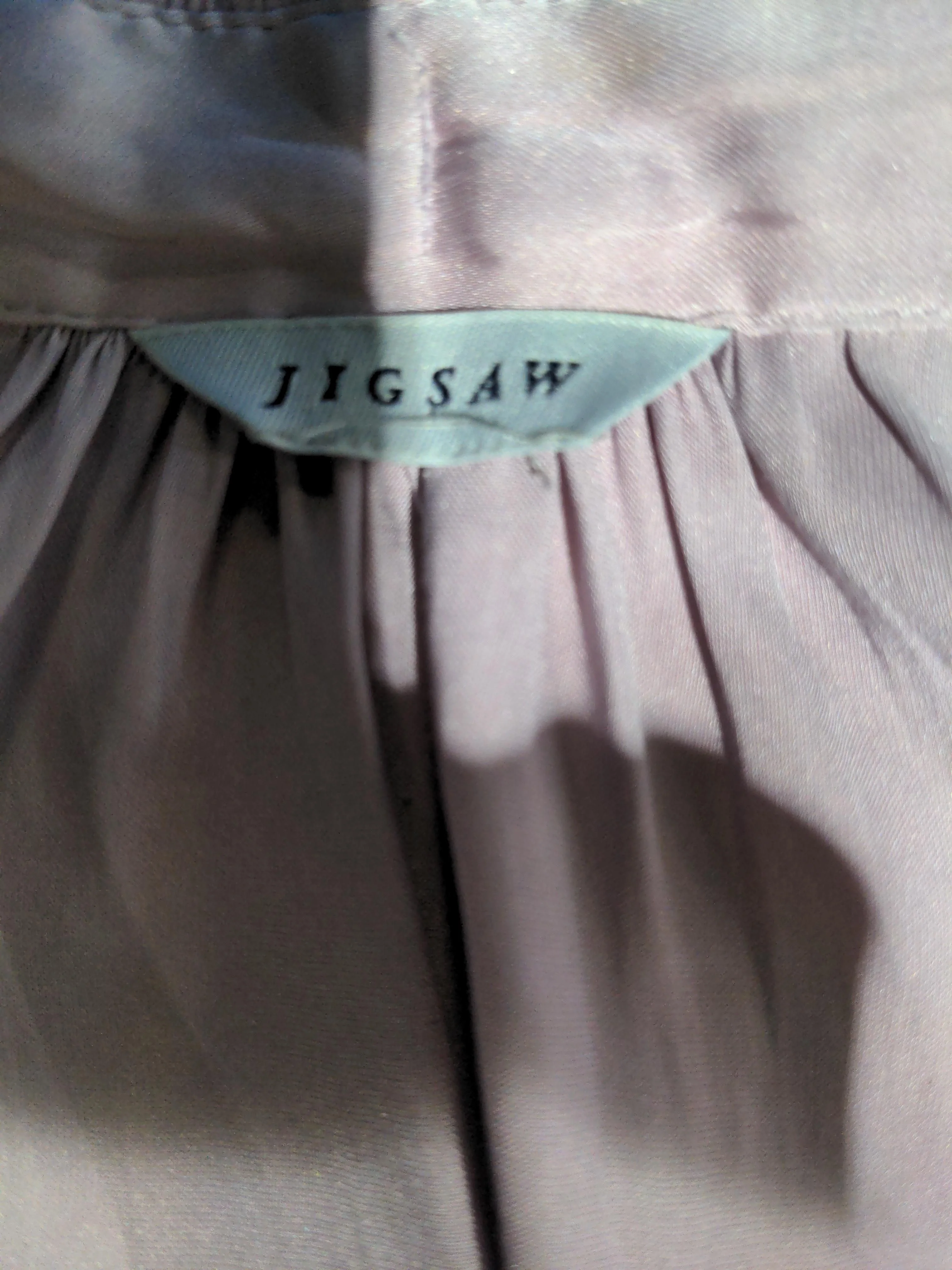 Jigsaw Women's Blouse M Purple 100% Polyester Long Sleeve Collared Basic - Image 8