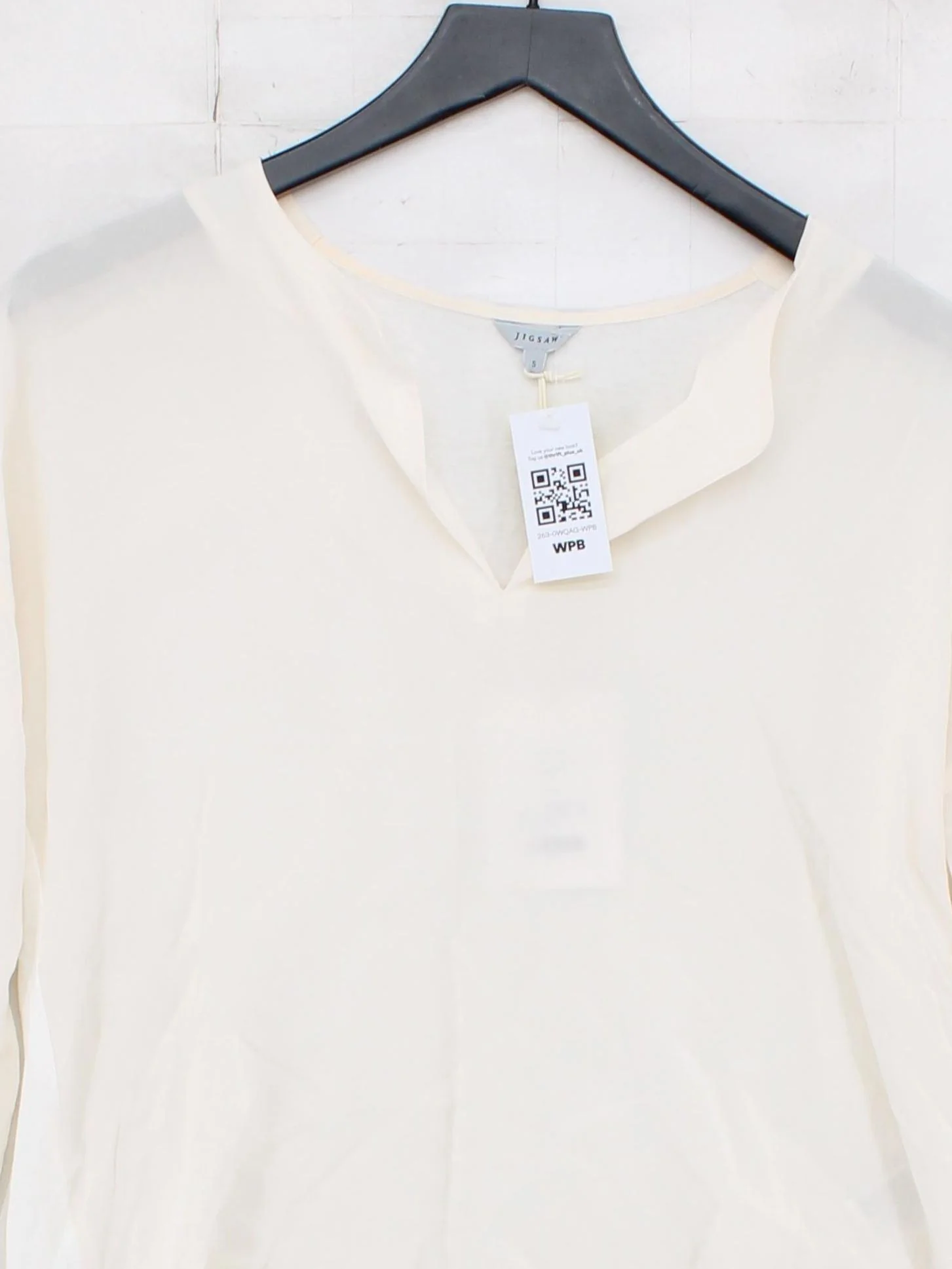 Jigsaw Women's Blouse S Cream Silk New with tags - Image 3