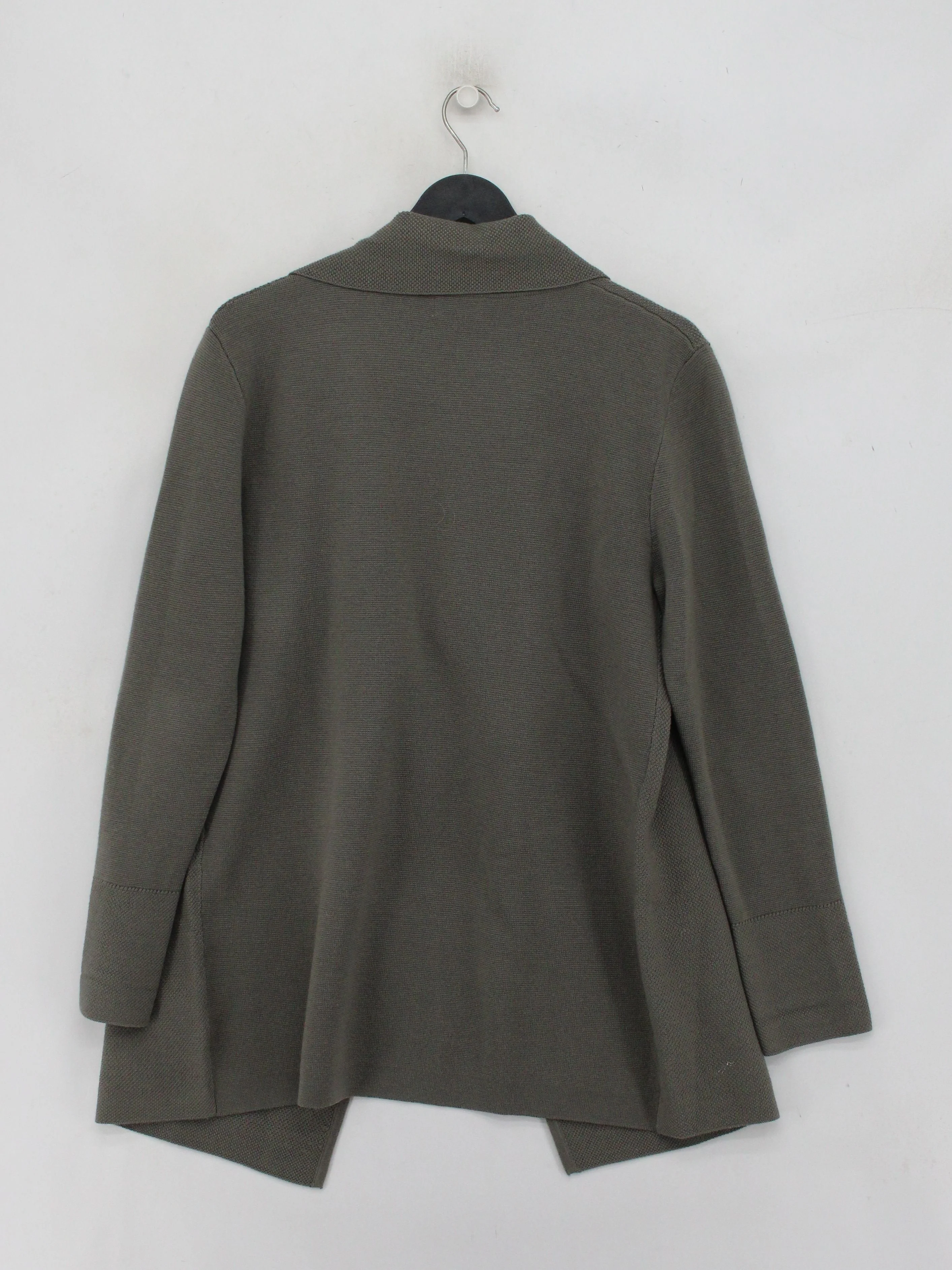 Jigsaw Women's Cardigan L Green 100% Wool Collared Cardigan - Image 2