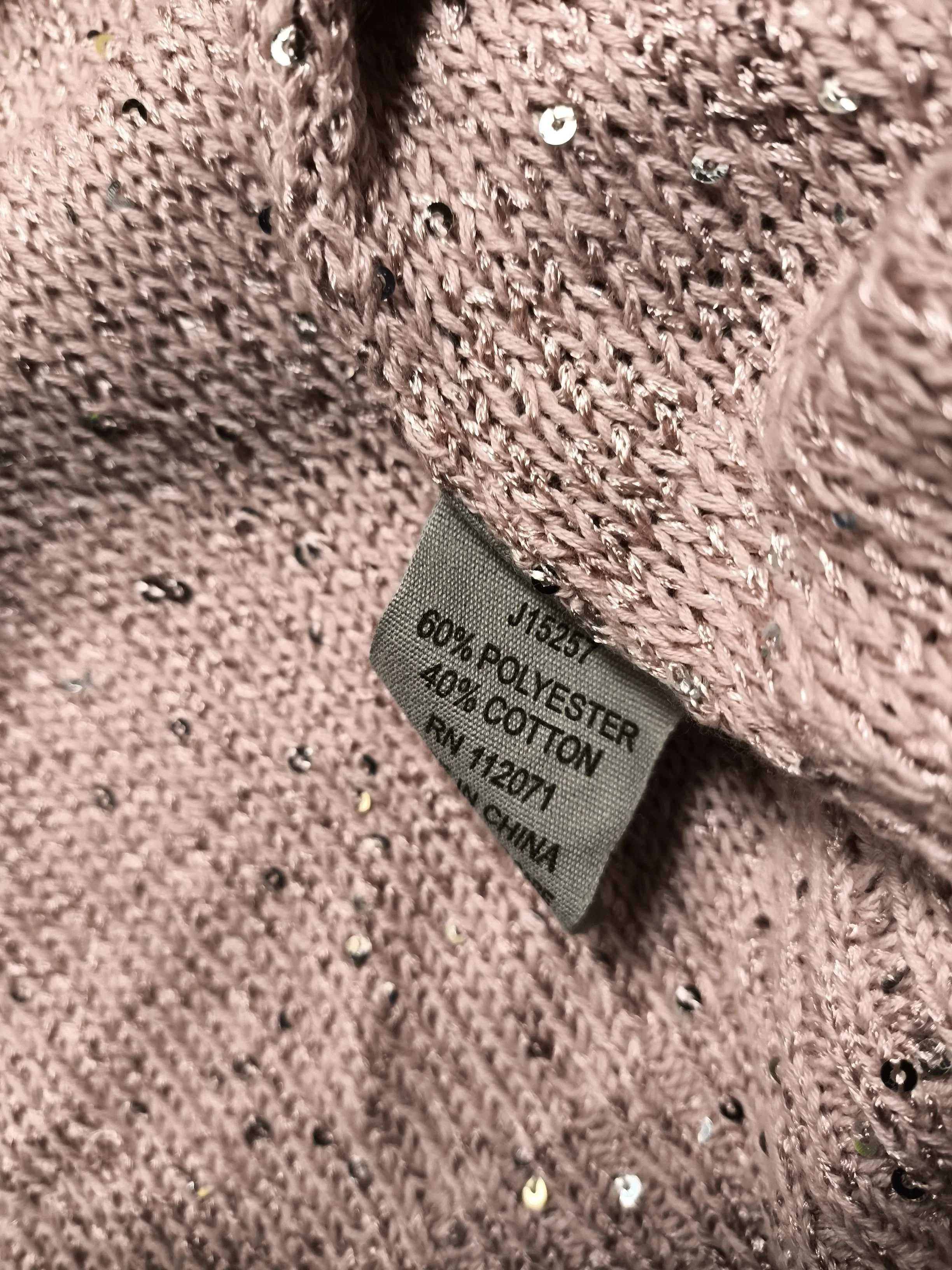 Jigsaw Women's Cardigan L Pink Polyester with Cotton Round Neck Cardigan - Image 6