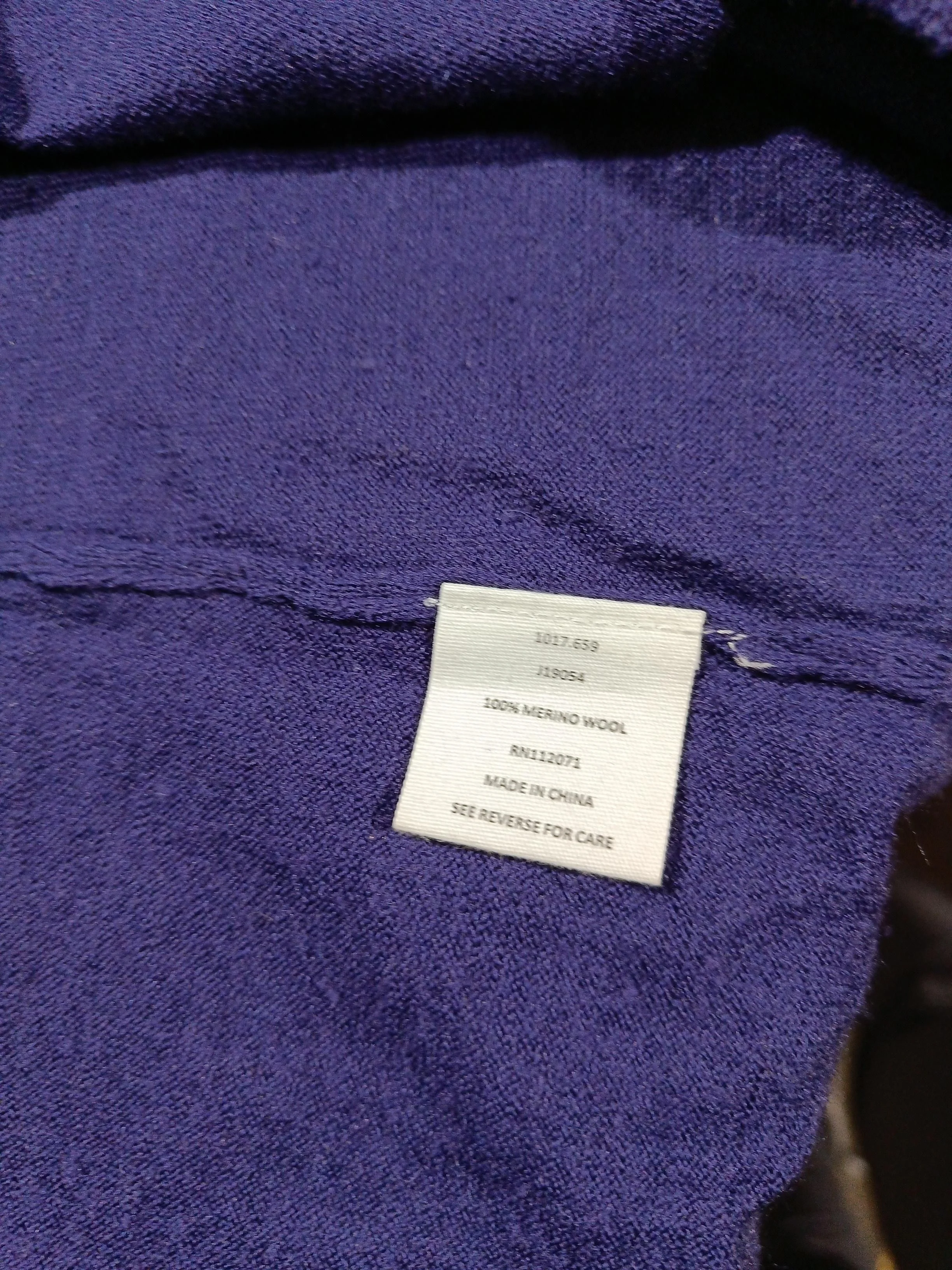 Jigsaw Women's Cardigan L Purple 100% Wool V-Neck Cardigan - Image 8