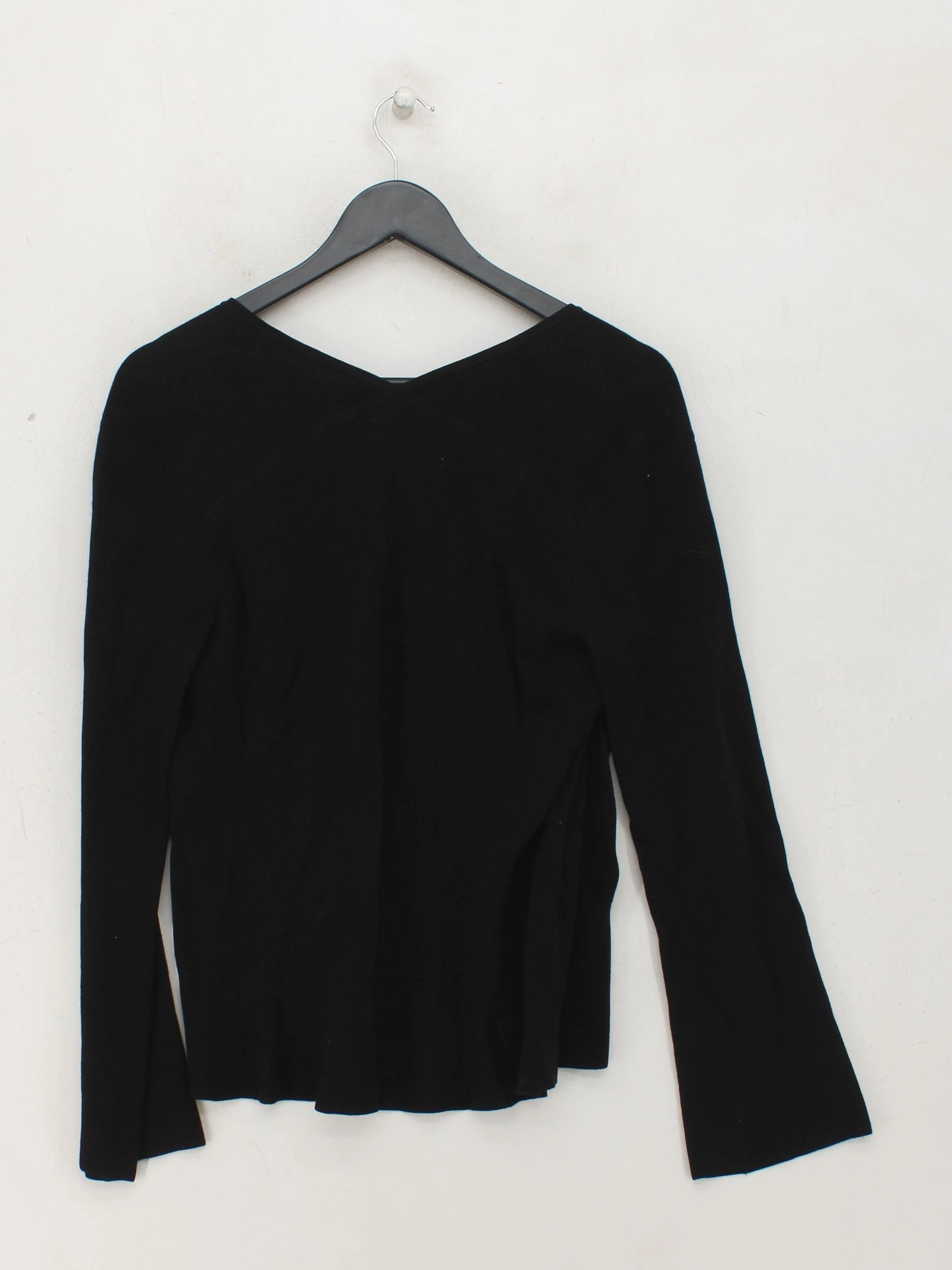 Jigsaw Women's Cardigan M Black Viscose with Polyester V-Neck Cardigan - Image 2