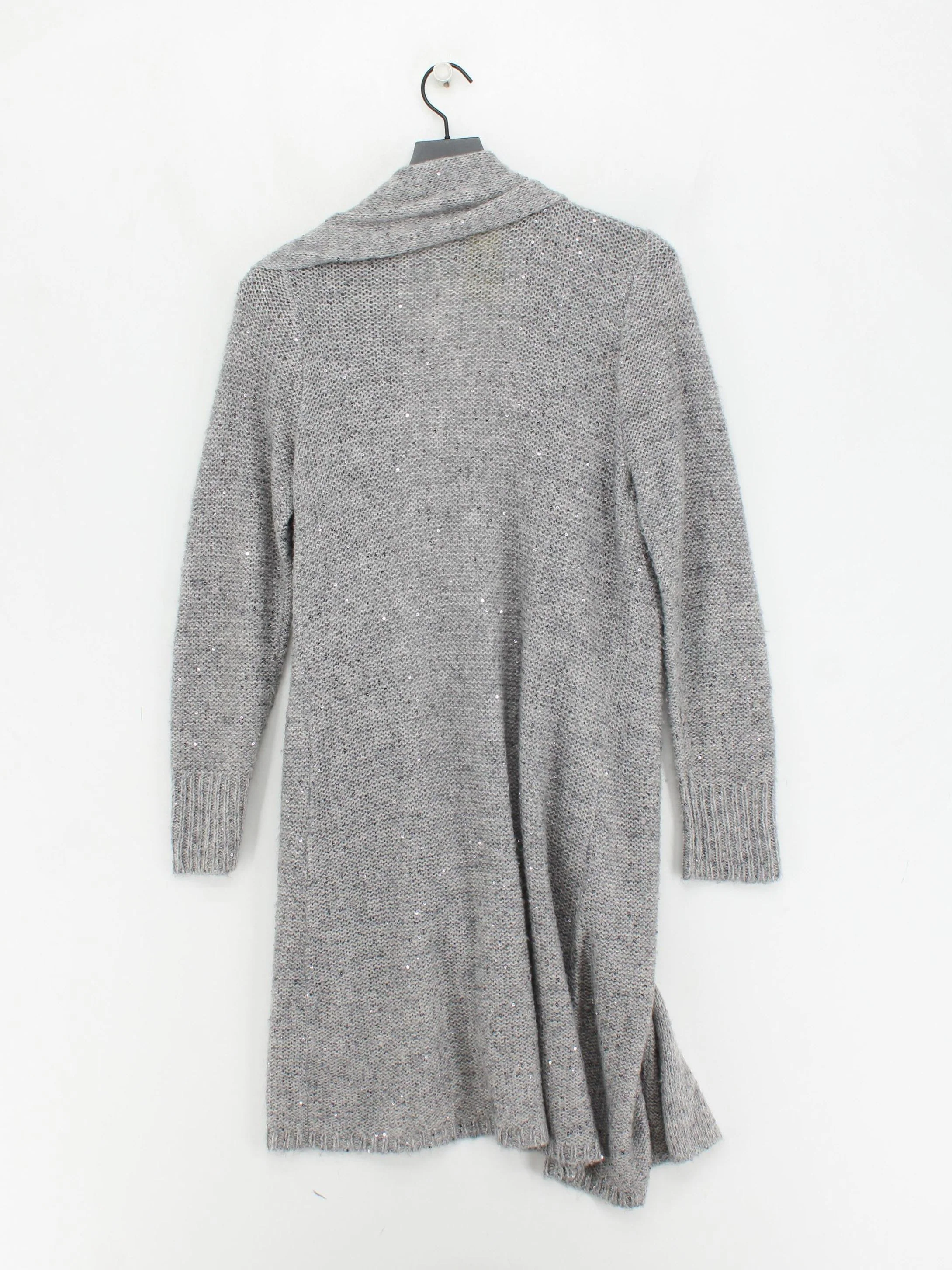 Jigsaw Women's Cardigan M Grey Acrylic with Polyester, Wool V-Neck Cardigan - Image 2