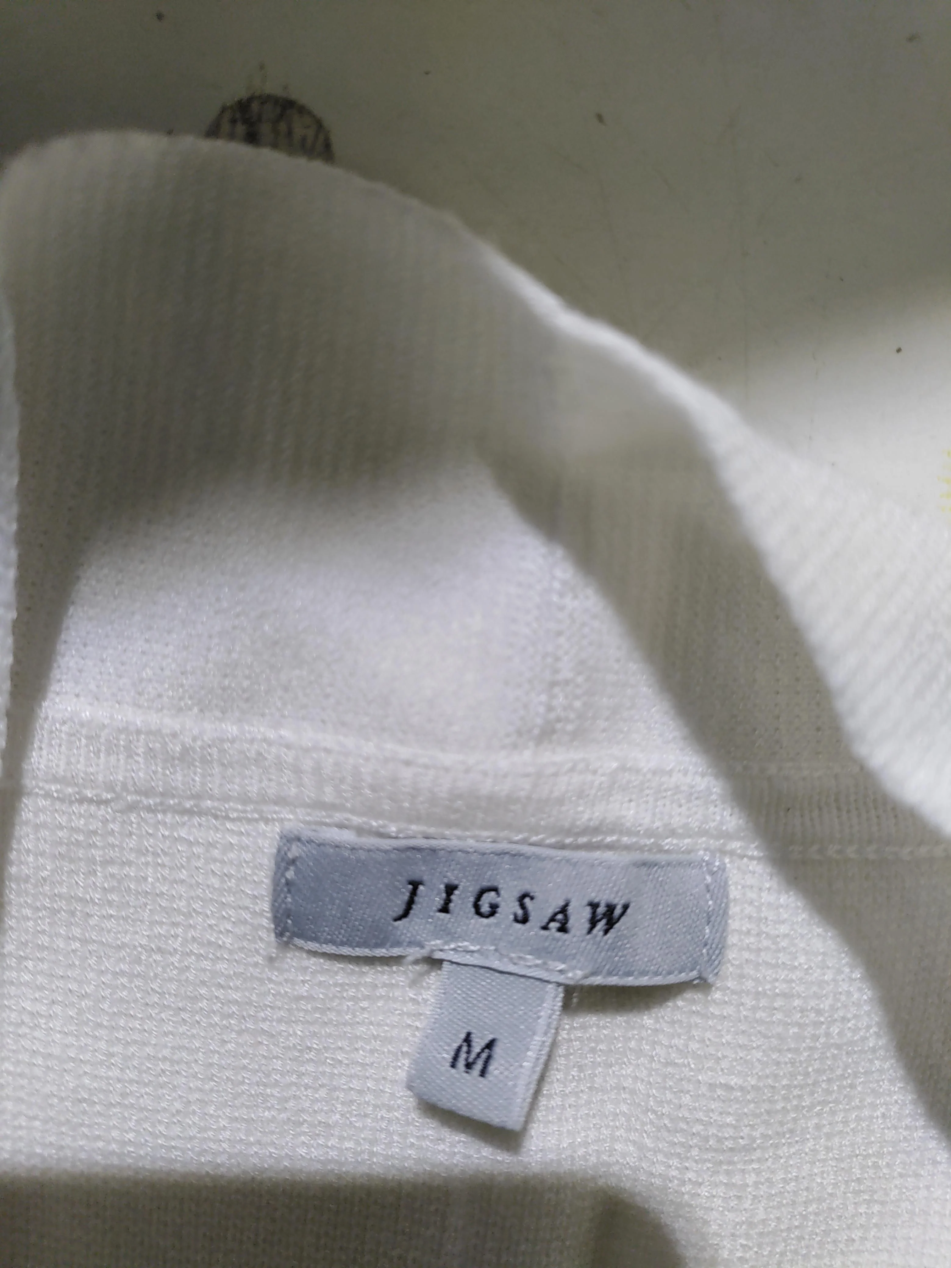 Jigsaw Women's Cardigan M White Viscose with Polyester V-Neck Cardigan - Image 6