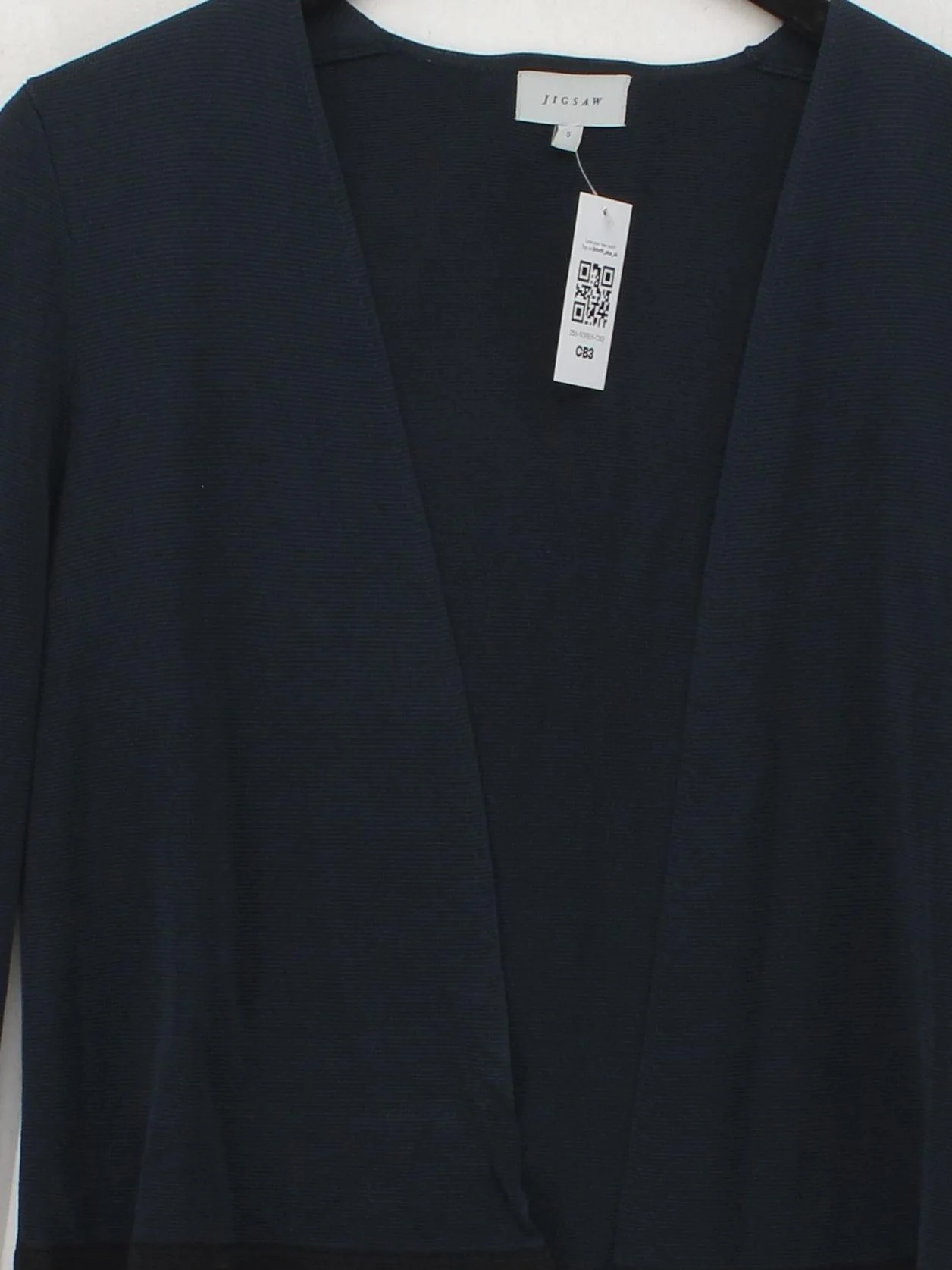 Jigsaw Women's Cardigan S Blue 100% Wool V-Neck Cardigan - Image 3
