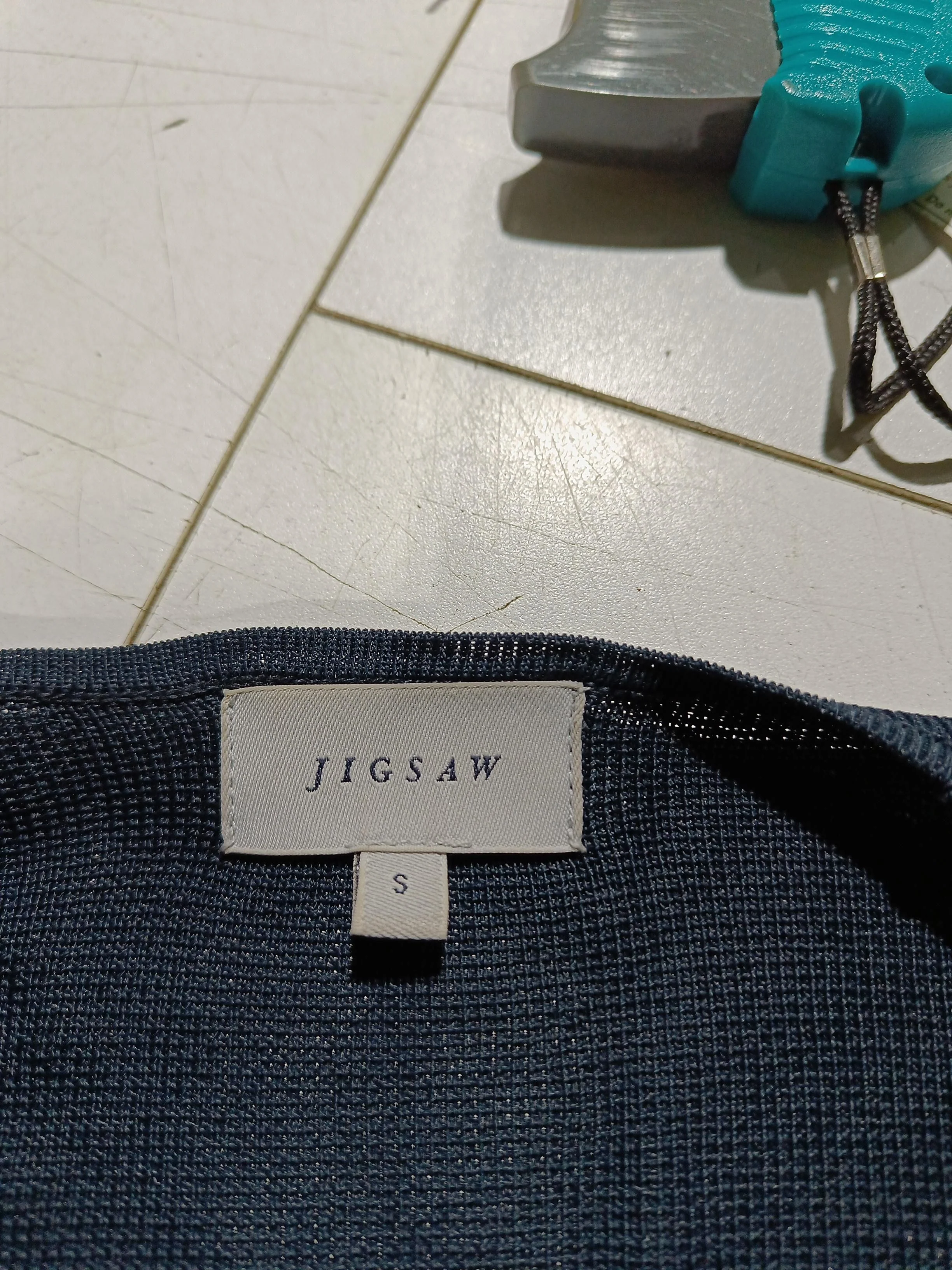Jigsaw Women's Cardigan S Blue 100% Wool V-Neck Cardigan - Image 5