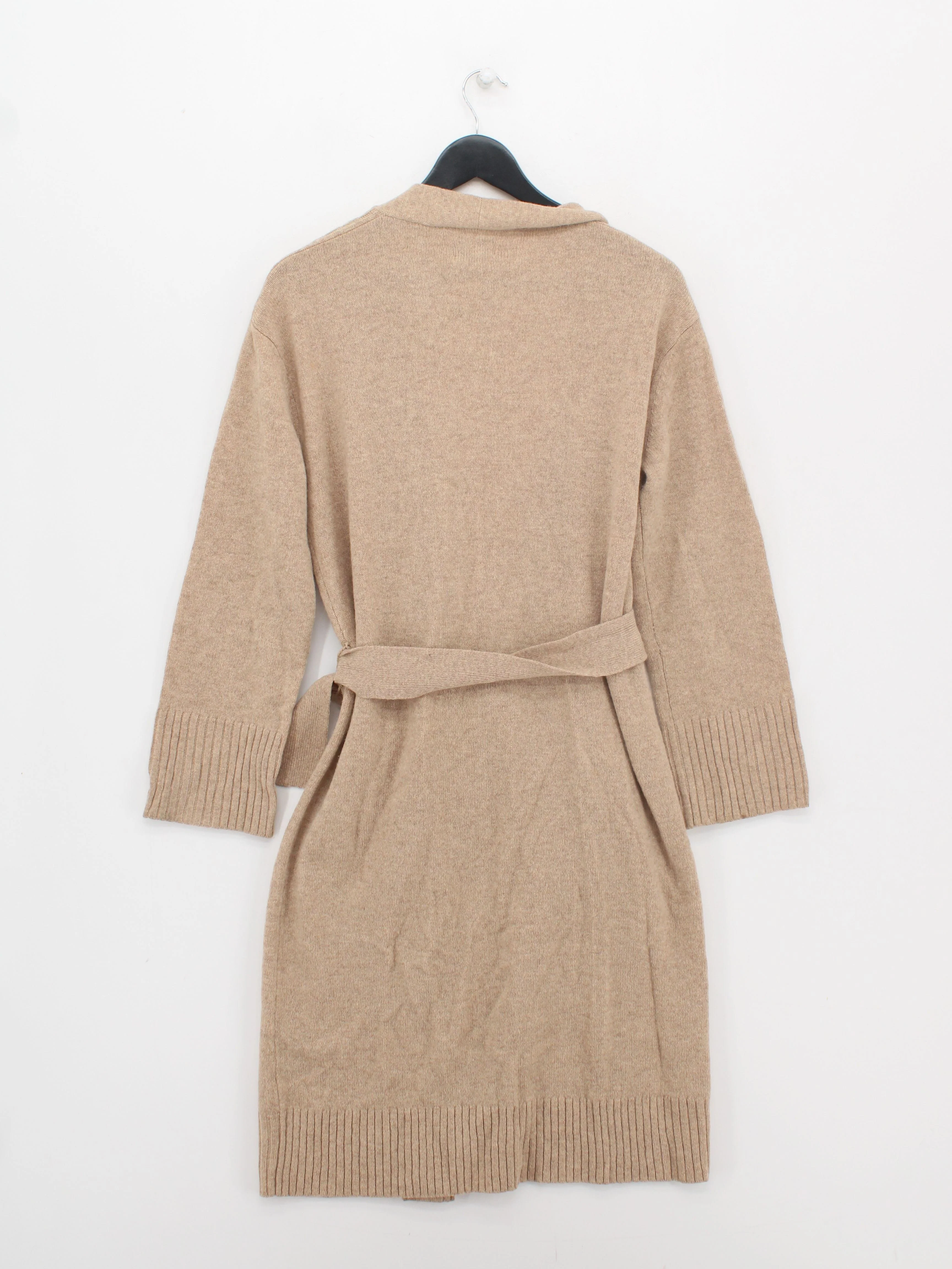 Jigsaw Women's Cardigan S Tan 100% Wool V-Neck Cardigan - Image 2