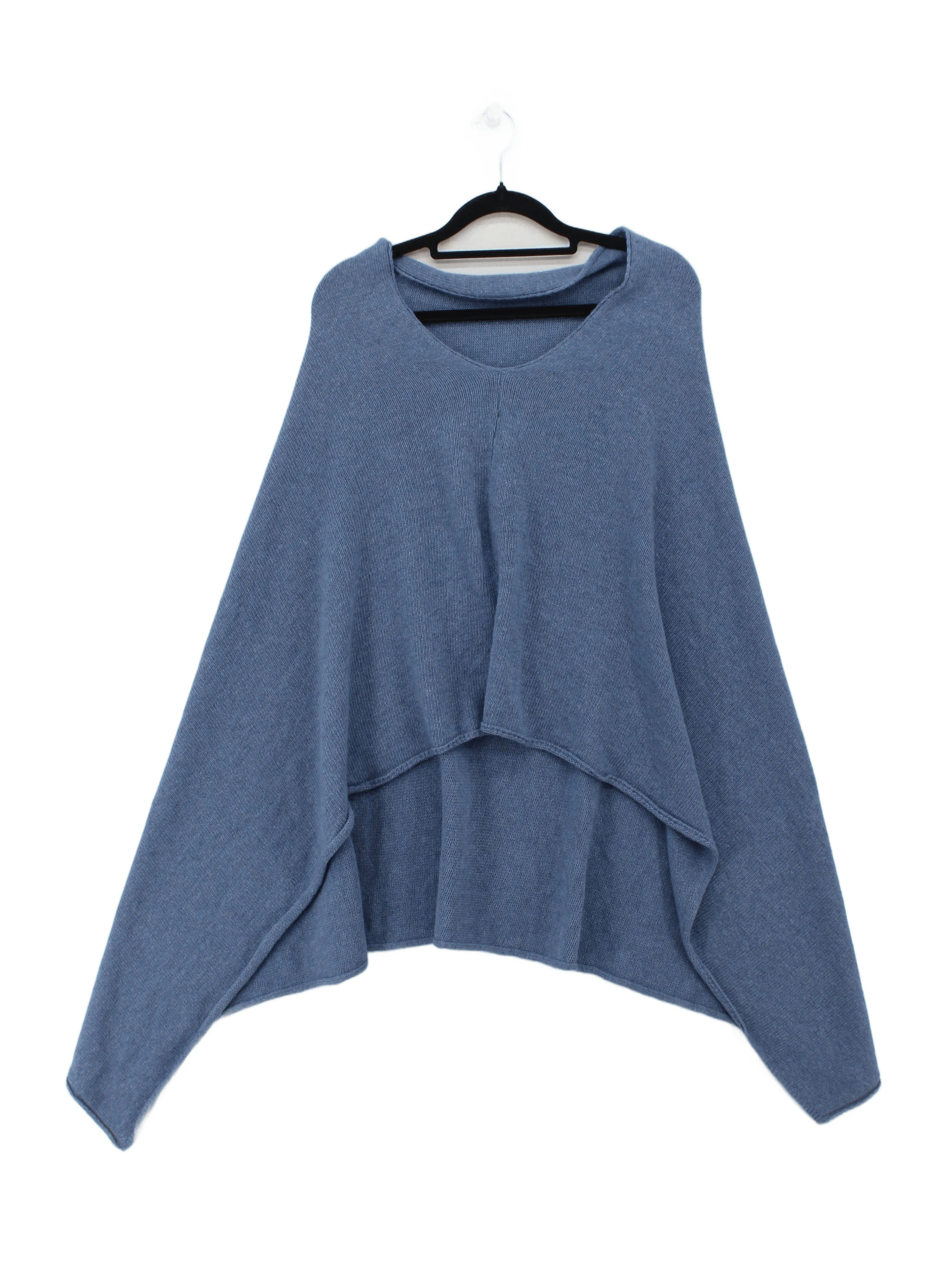 Jigsaw Women's Coat Blue Wool with Viscose, Polyamide, Cashmere Overcoat