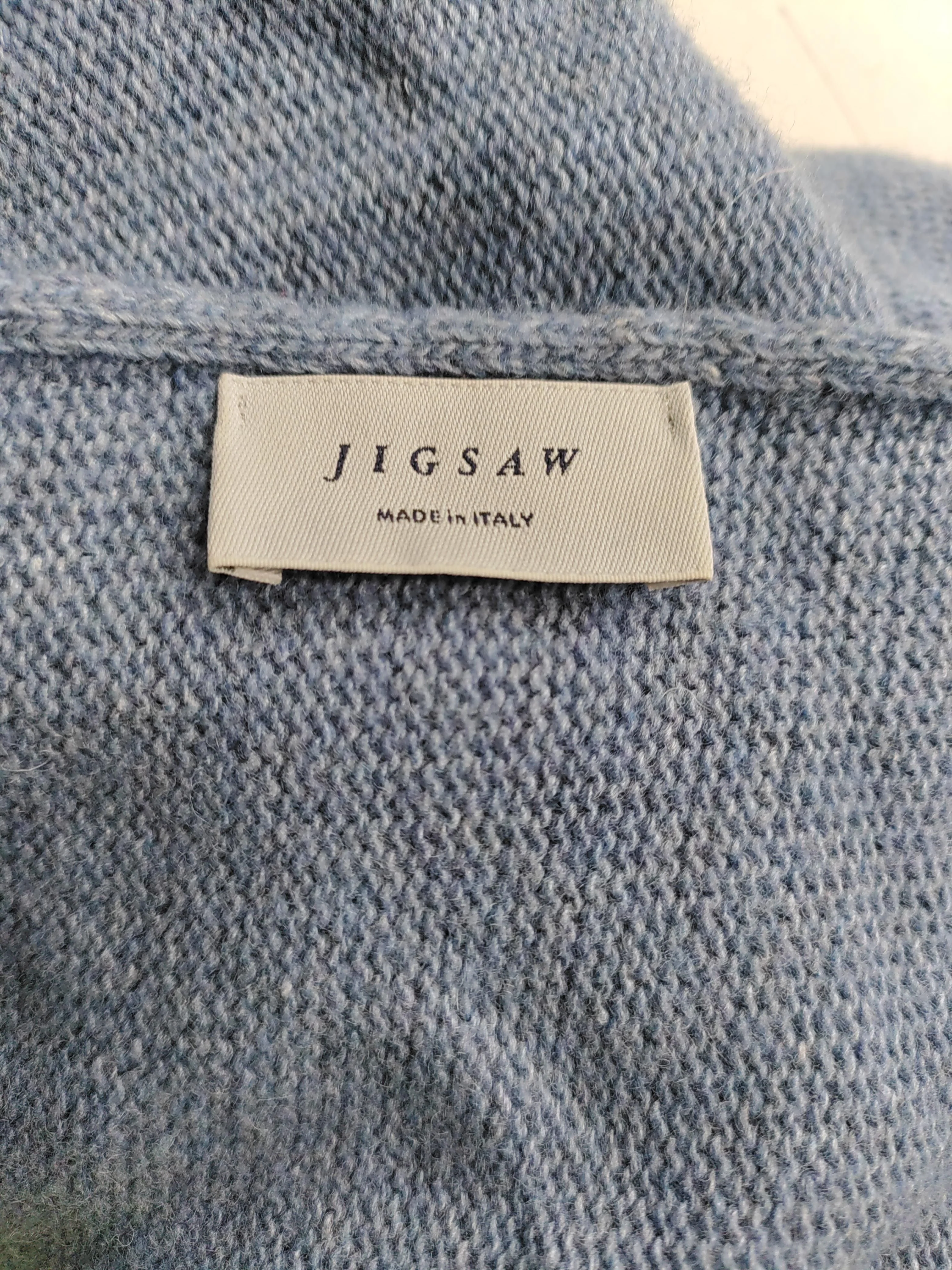 Jigsaw Women's Coat Blue Wool with Viscose, Polyamide, Cashmere Overcoat - Image 5